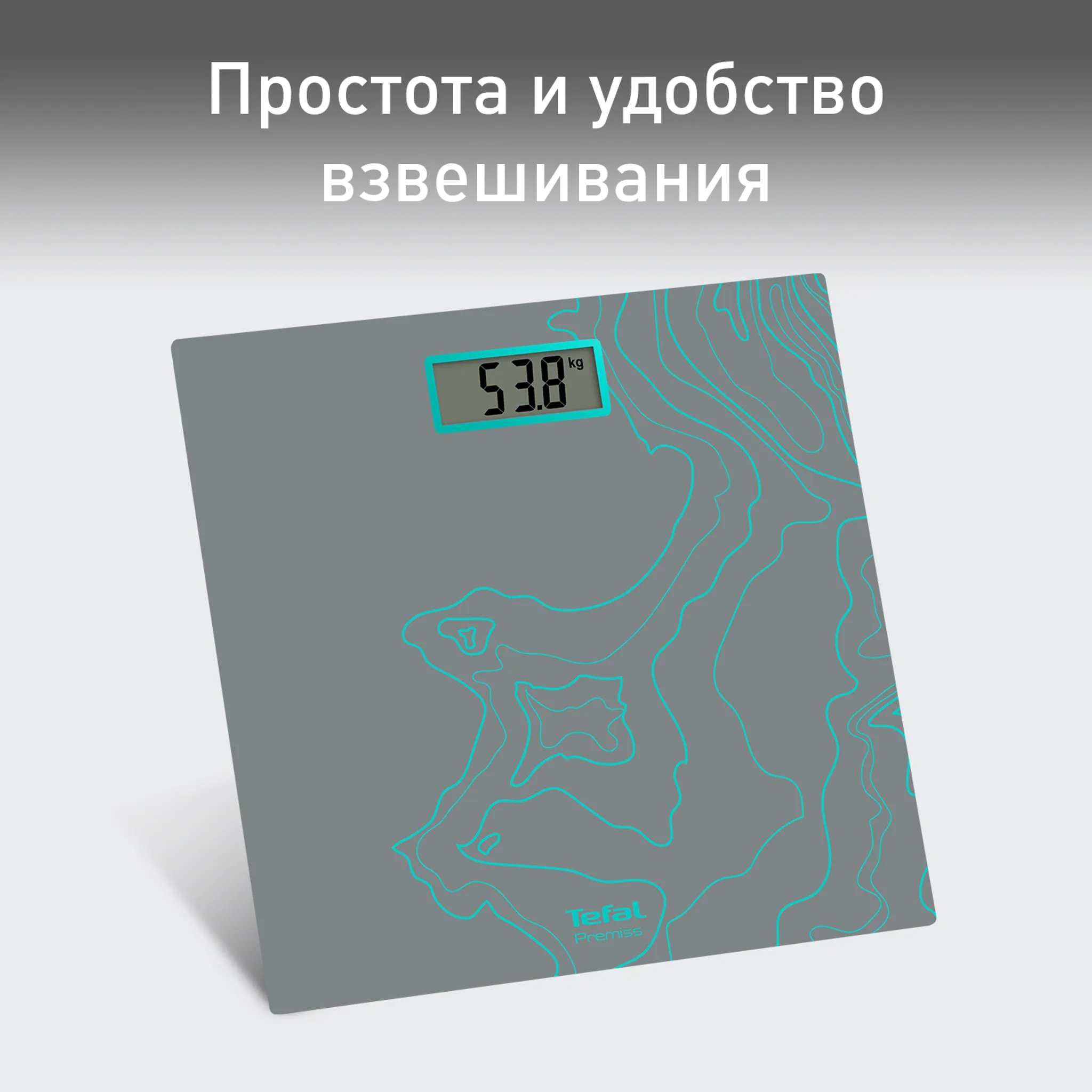 Напольные весы Tefal Premiss Maps Silver PP1435V0