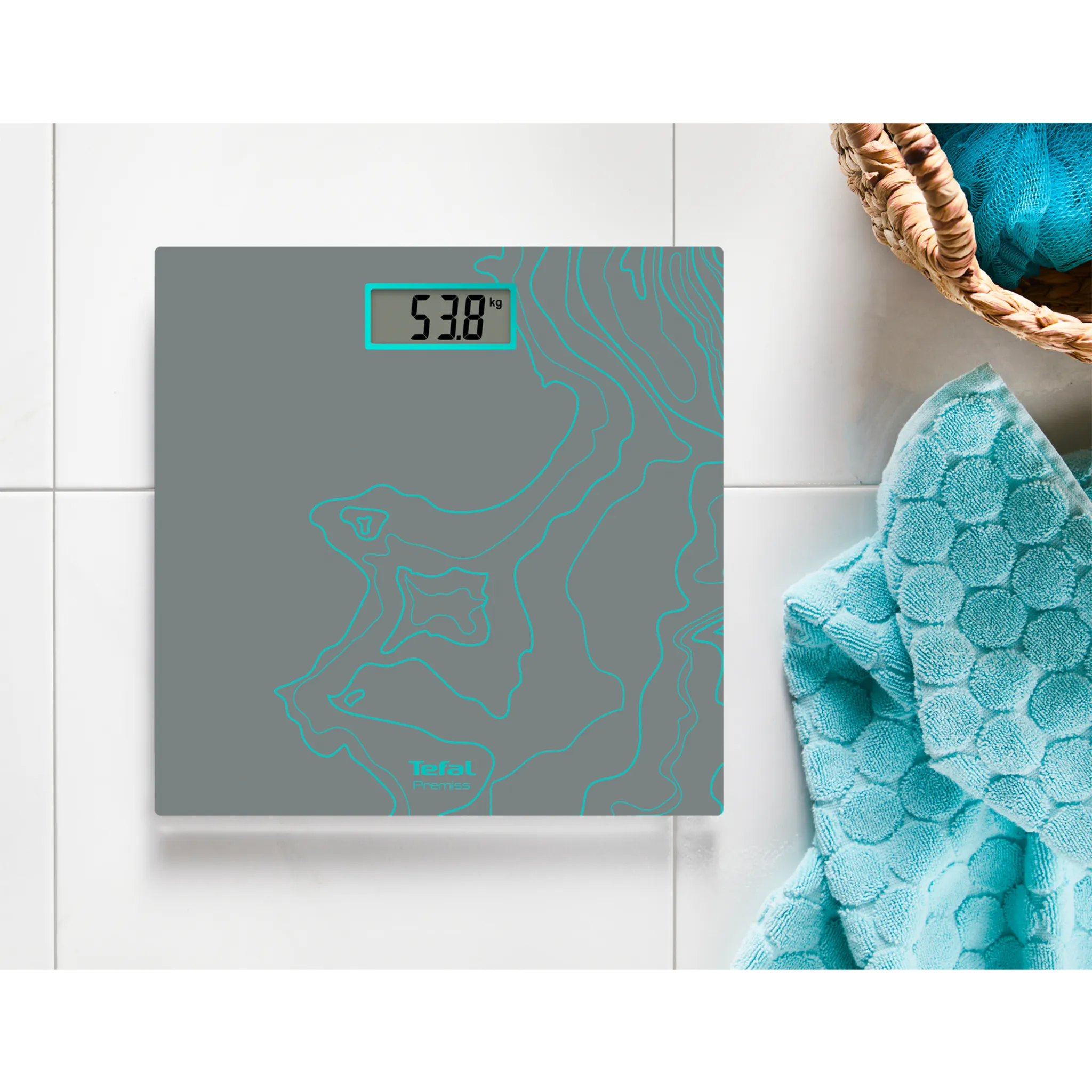 Напольные весы Tefal Premiss Maps Silver PP1435V0