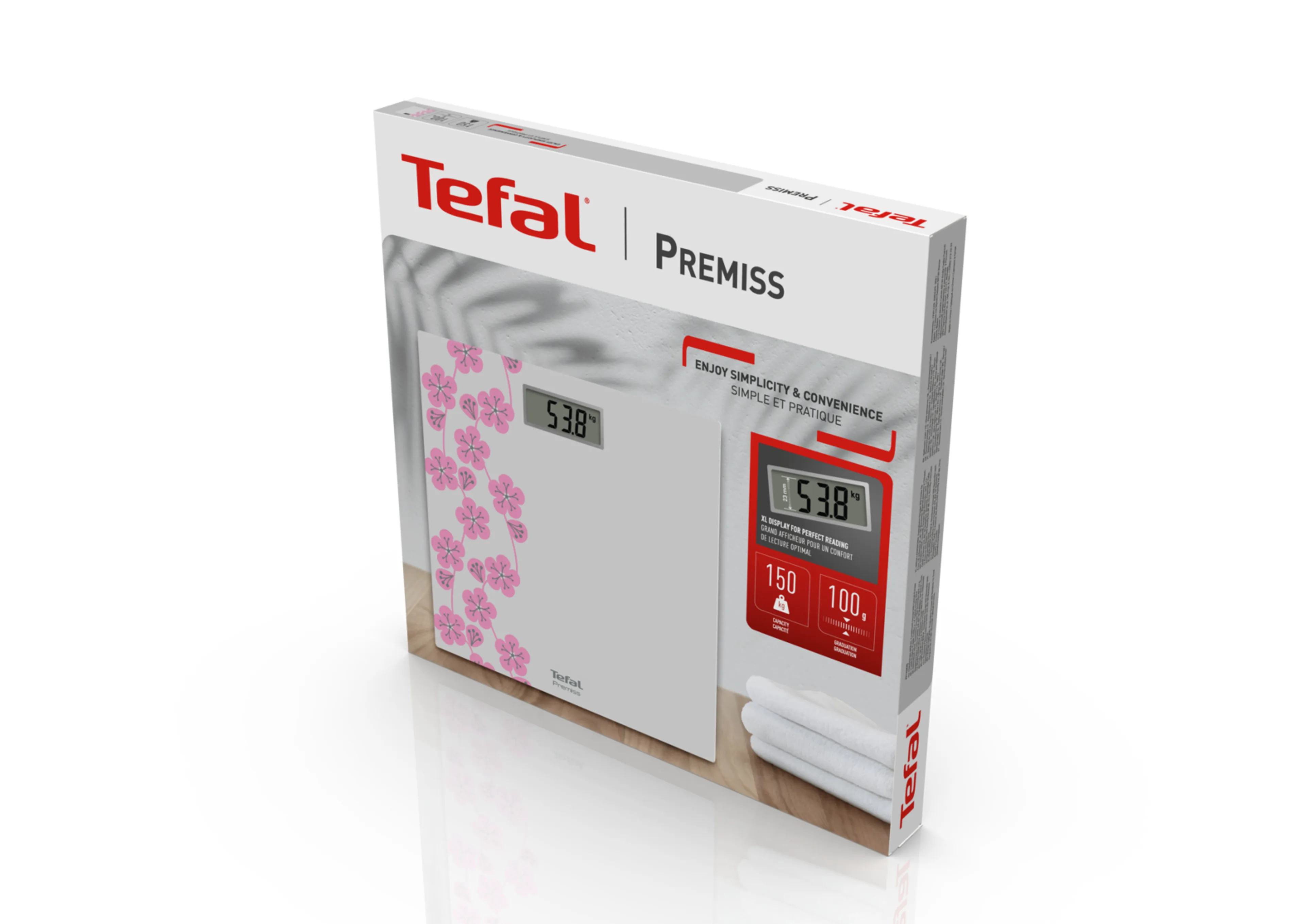 Напольные весы Tefal Premiss Decor Pretty Pink PP1434V0