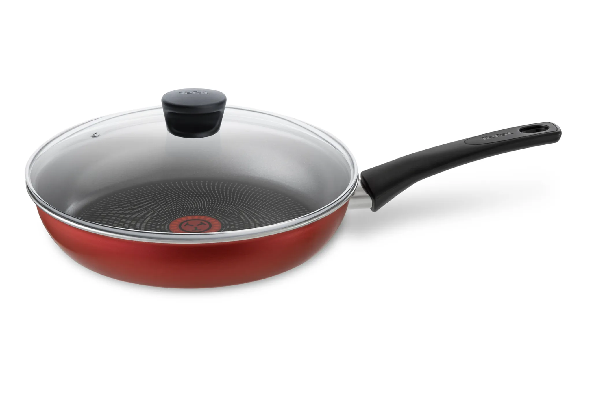 Сковорода с крышкой Tefal Pure Red 26 см 04207926 фото