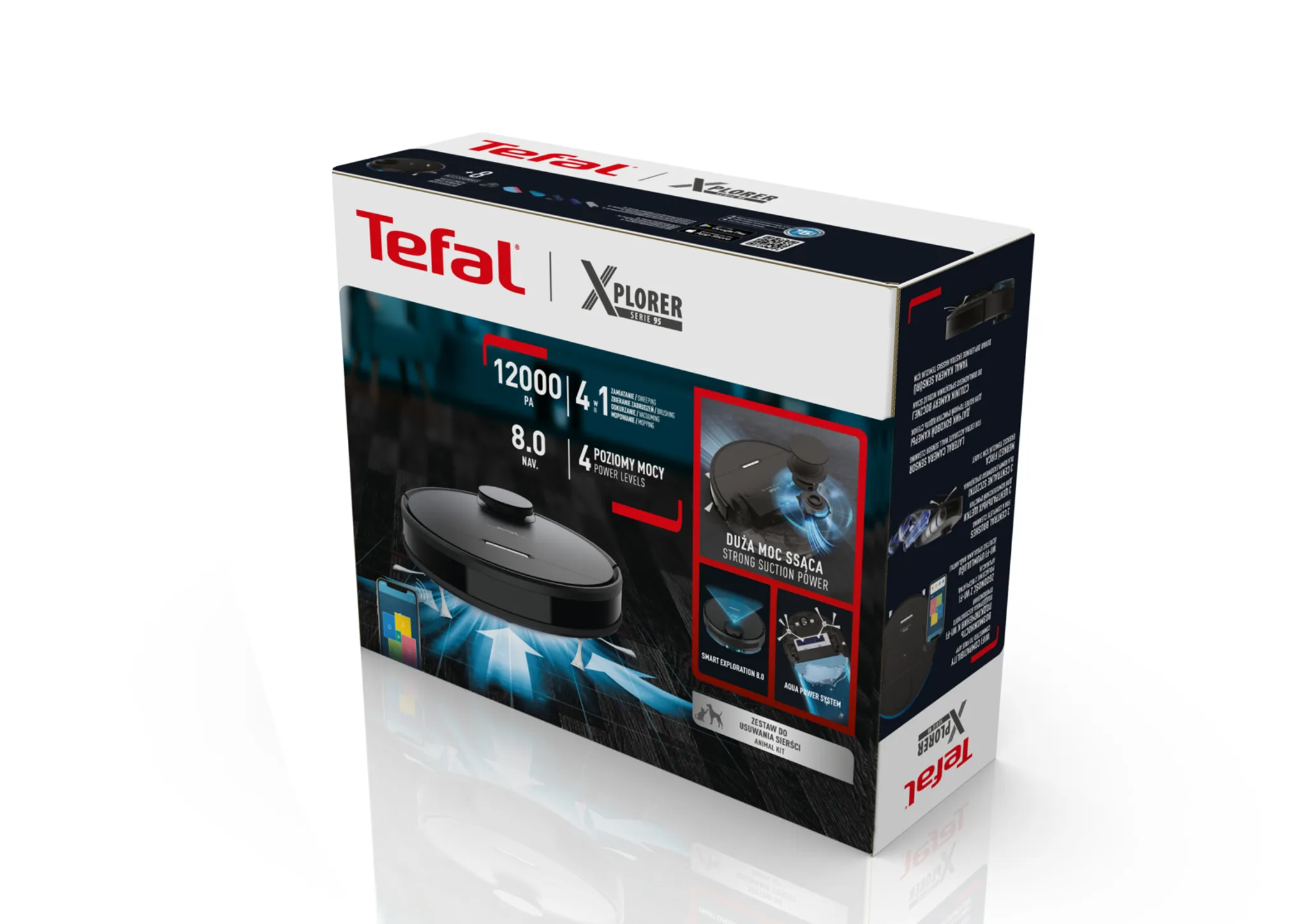 Робот-пылесос Tefal X-plorer Serie 95  Animal Care RG7975WH