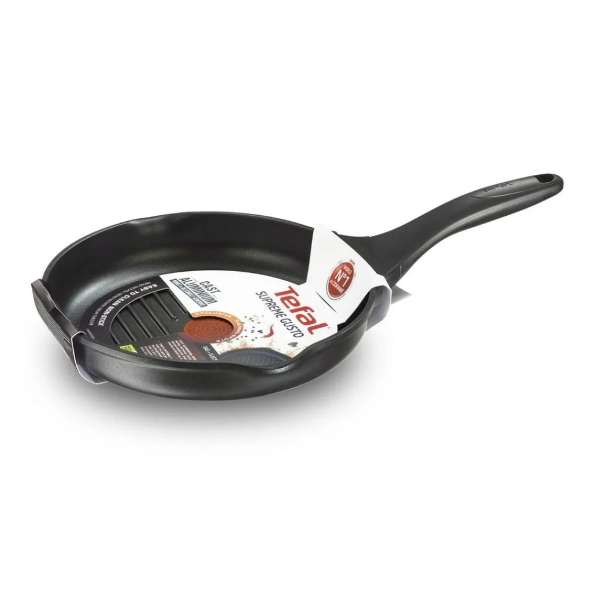 Сковорода-гриль круглая Tefal Supreme Gusto 26 см H1184074