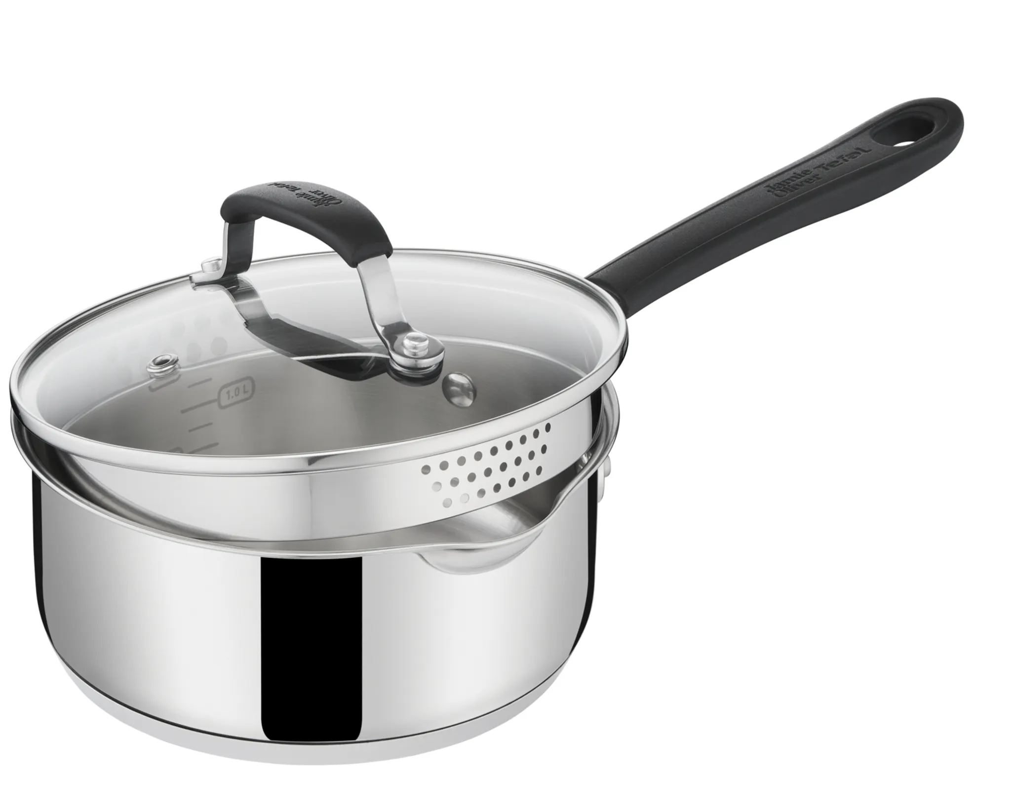 Ковш c крышкой 18 см Tefal Jamie Oliver E3153074 фото