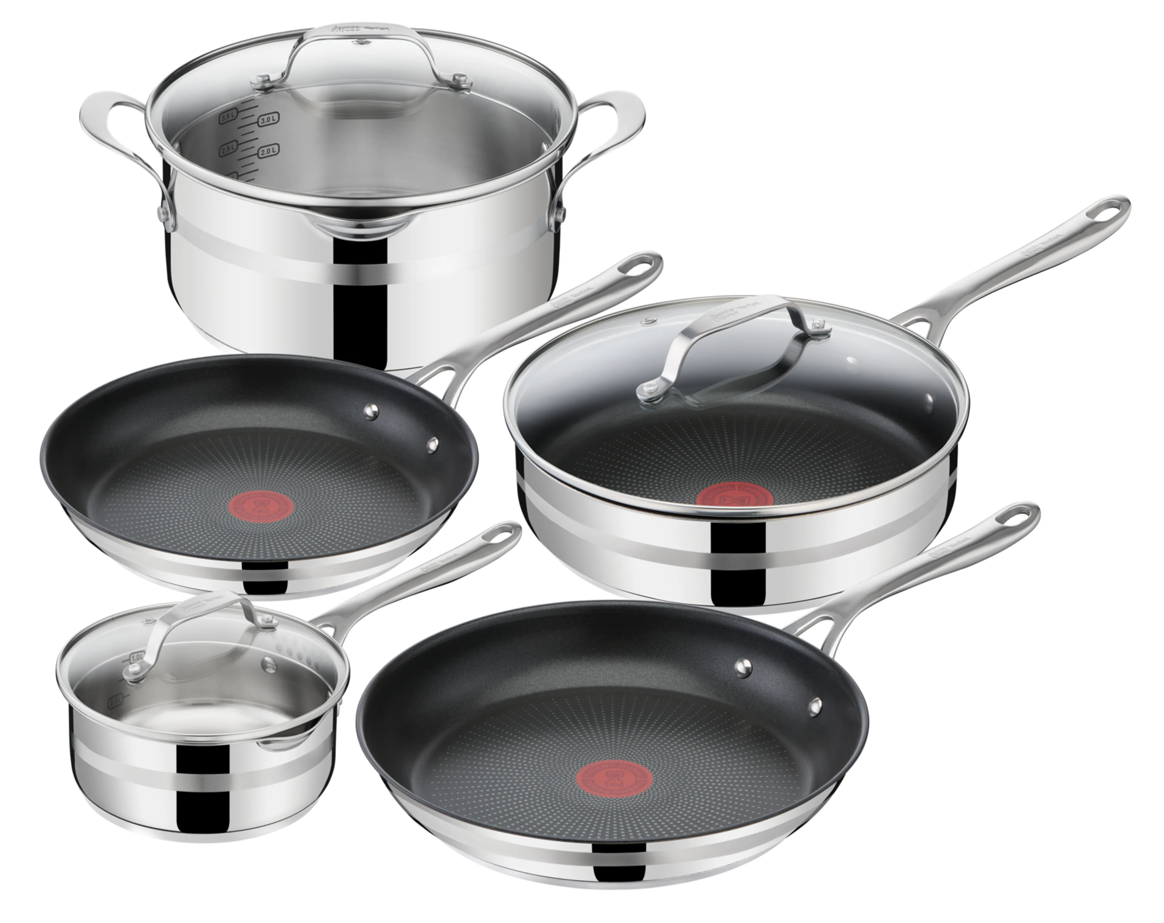 цена на Набор посуды Tefal Jamie Oliver Cook Smart 8 предметов E310S874