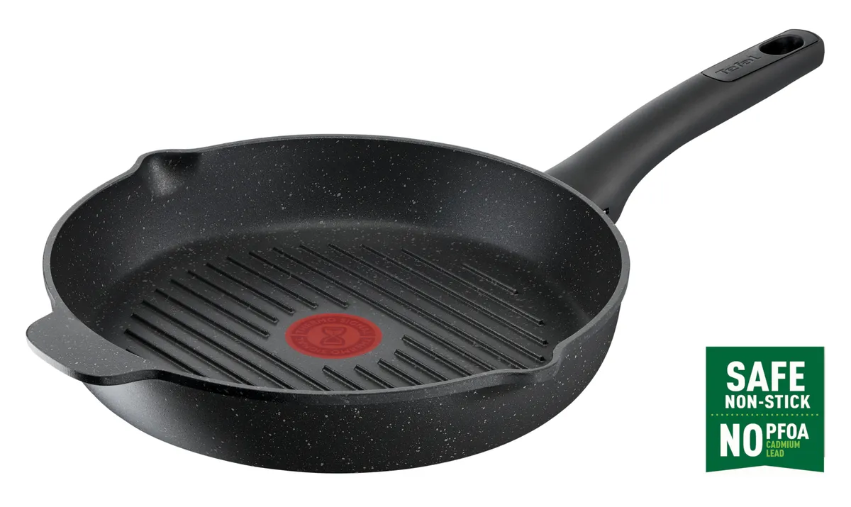 цена на Сковорода-гриль круглая Tefal Black Stone 26 см E2434055