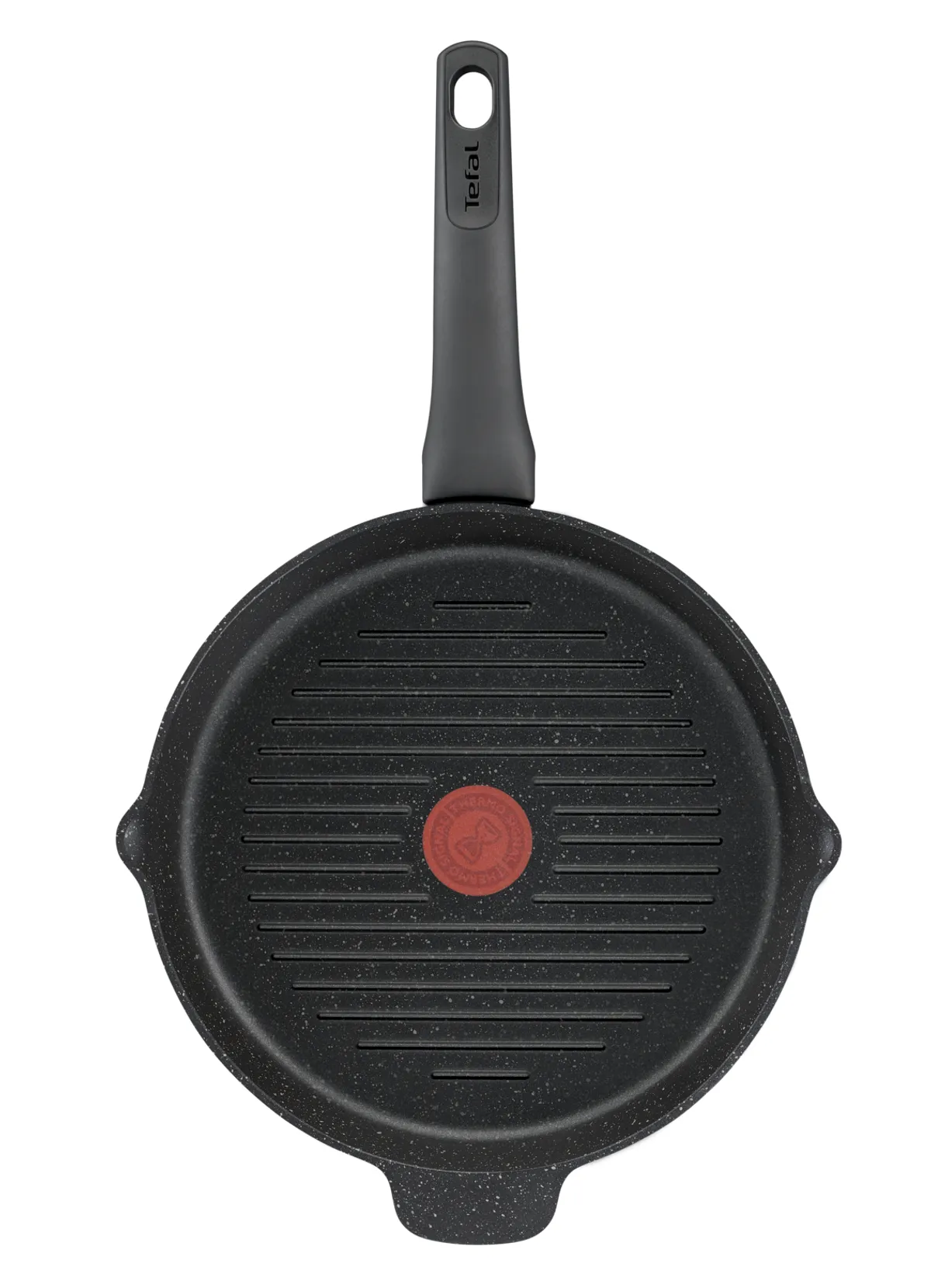 Сковорода-гриль круглая Tefal Black Stone 26 см E2434055 купить в официальном магазине