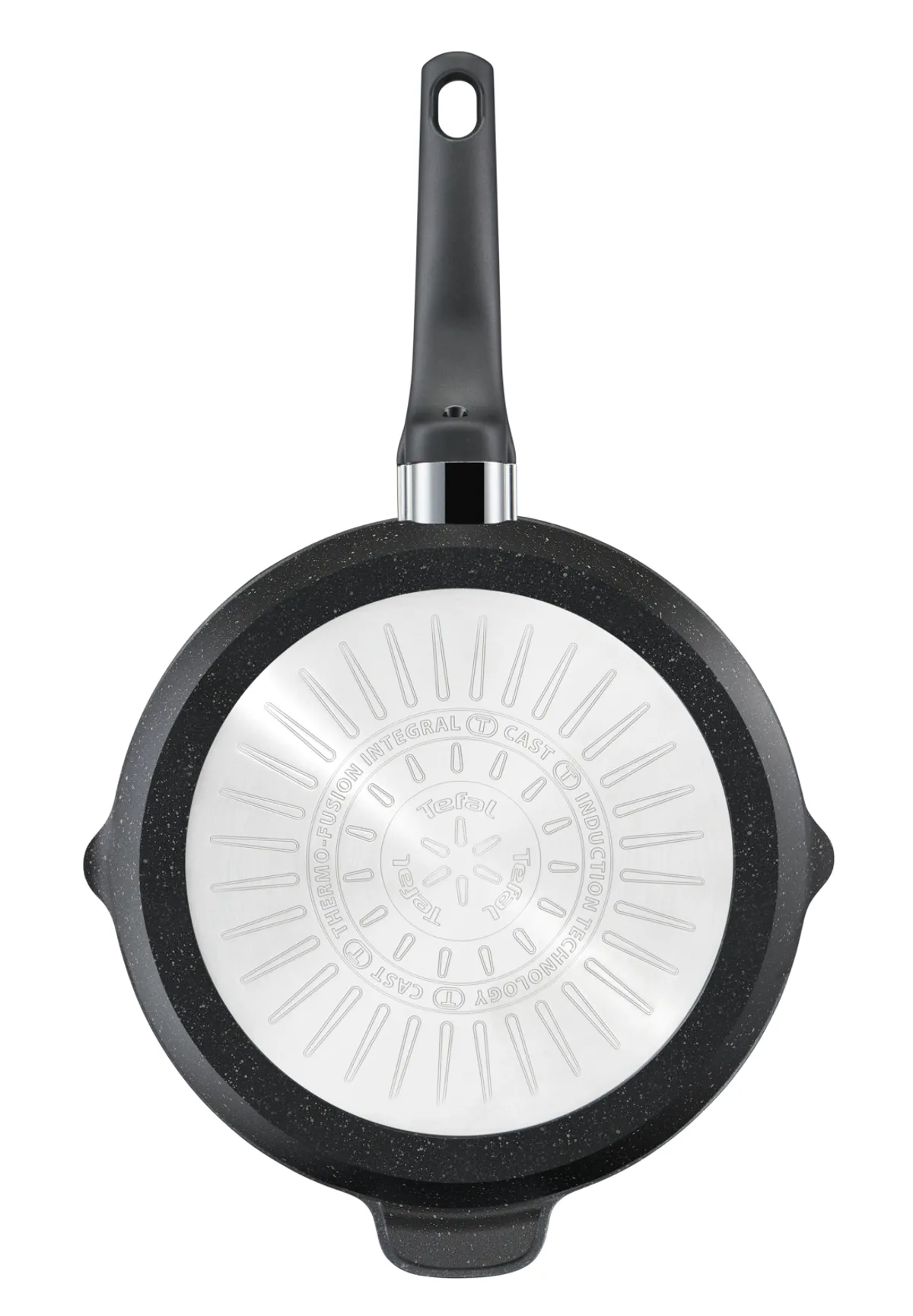 Сковорода-гриль круглая Tefal Black Stone 26 см E2434055