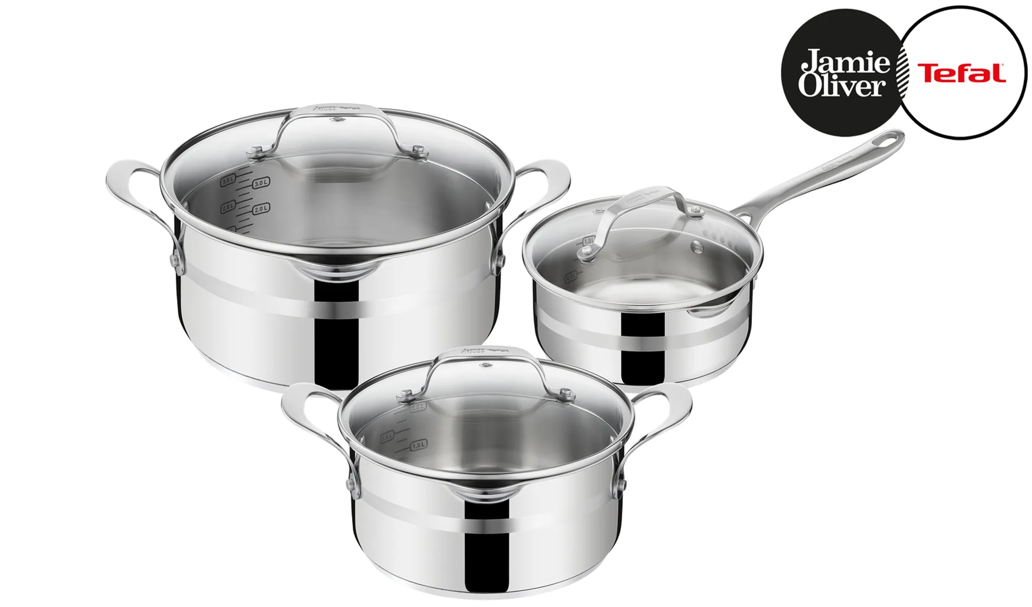 Набор посуды Tefal Jamie Oliver Cook Smart 6 предметов E311S674 фото