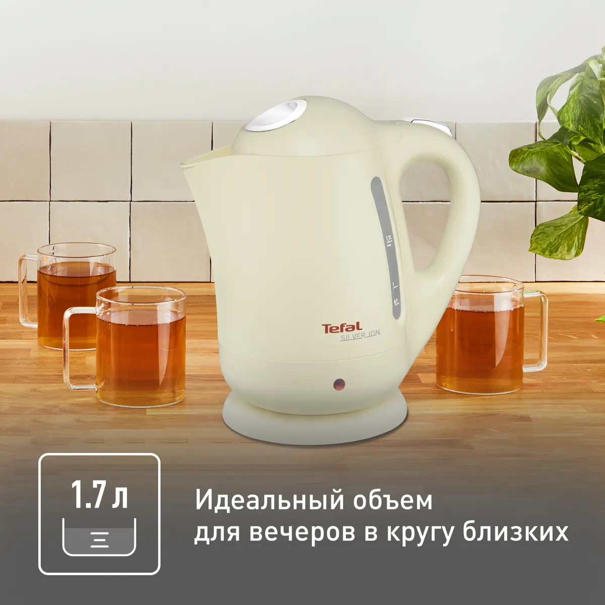 Электрический чайник Tefal Silver Ion BF925232