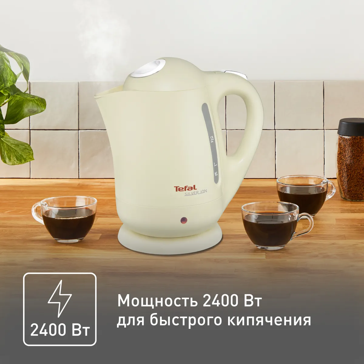 Электрический чайник Tefal Silver Ion BF925232