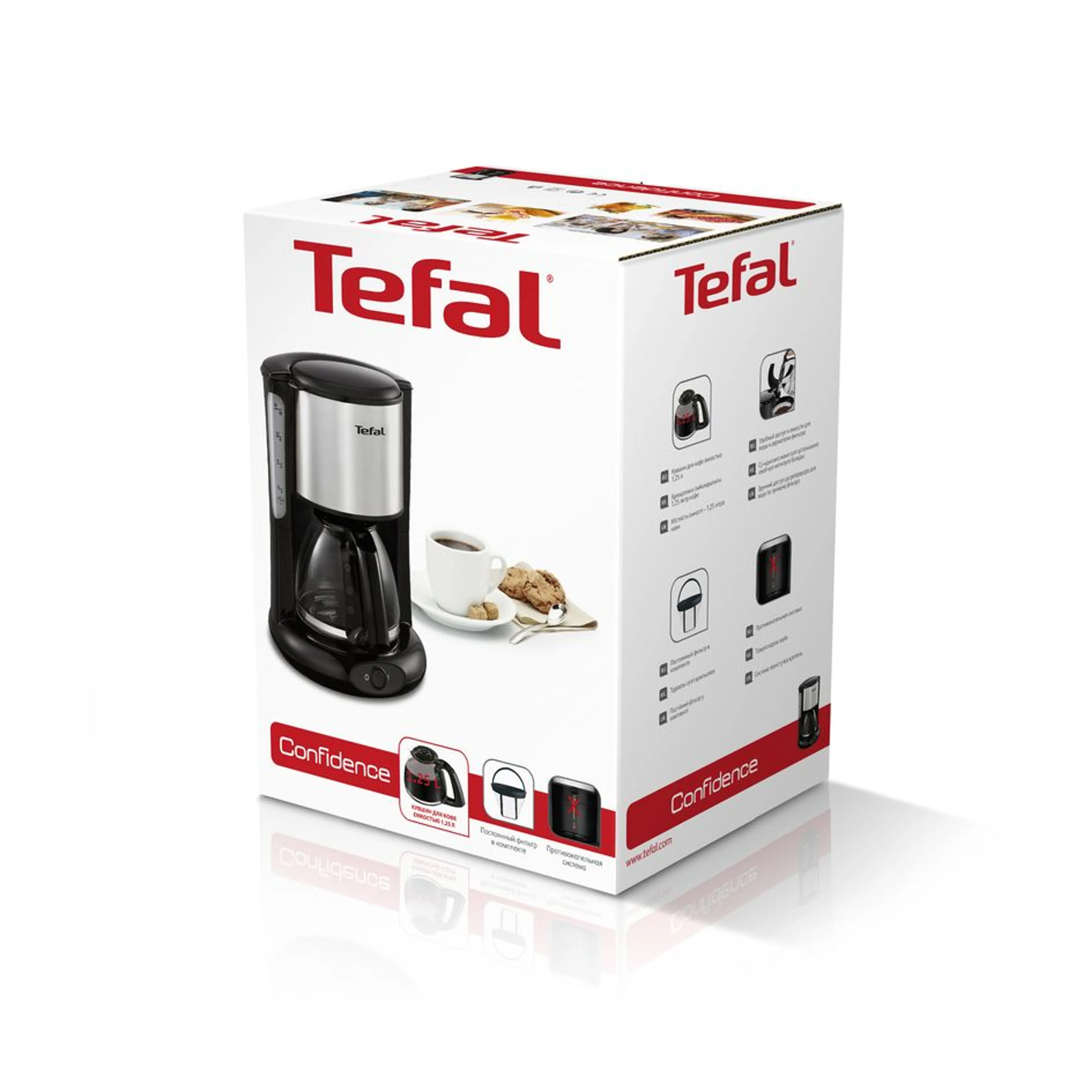 Кофеварка капельная Tefal Confidence CM361838
