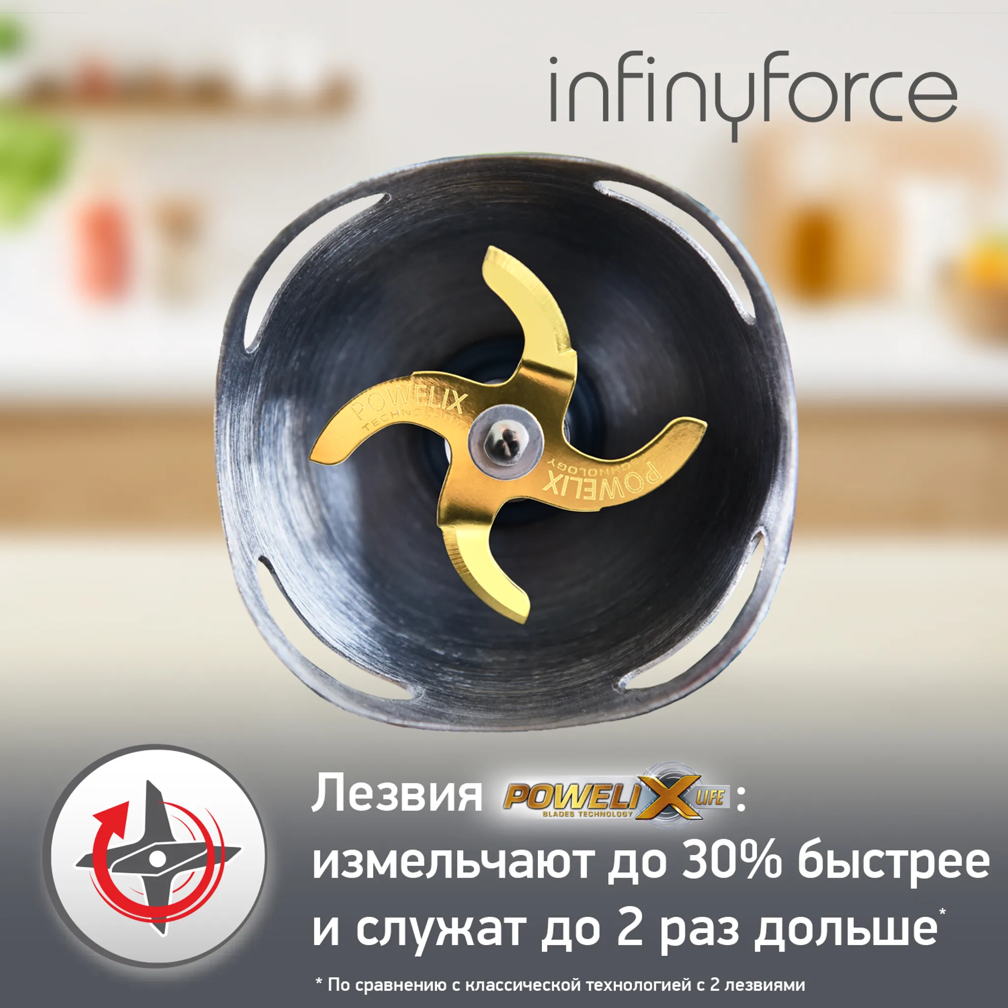 Погружной блендер Moulinex InfinyForce
