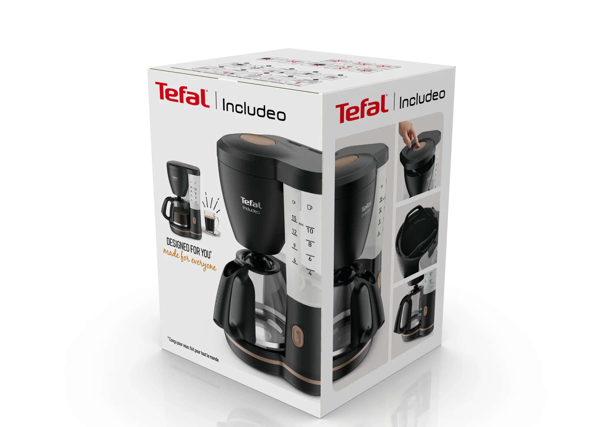 Капельная кофеварка Tefal Includeo CM533811