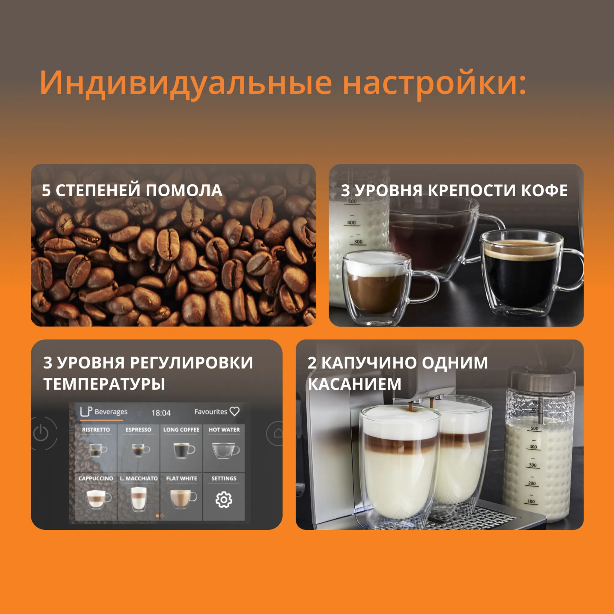 Автоматическая кофемашина KRUPS Intuition Preference+