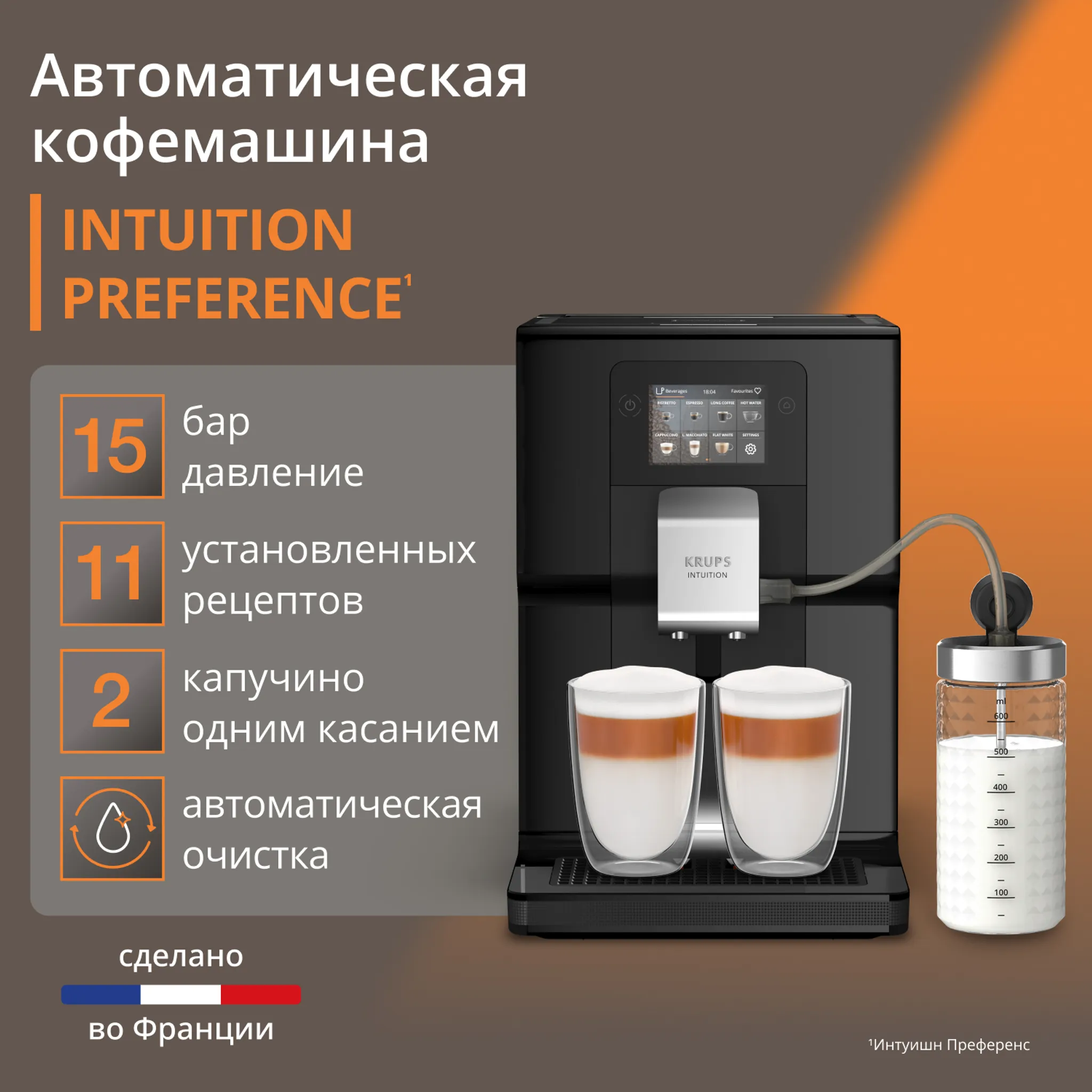 Автоматическая кофемашина KRUPS Intuition Preference