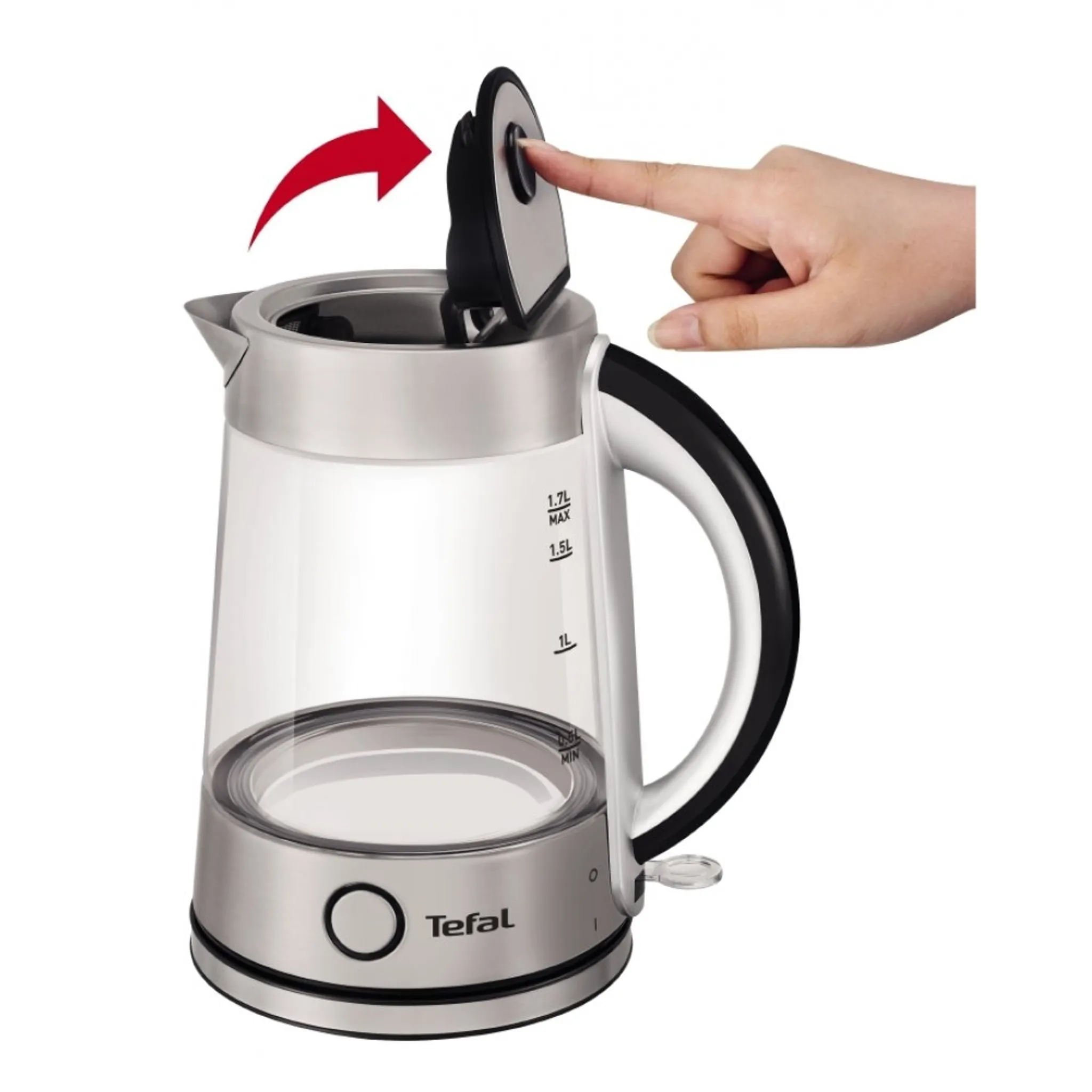 Электрический чайник Tefal Glass Kettle KI760D30