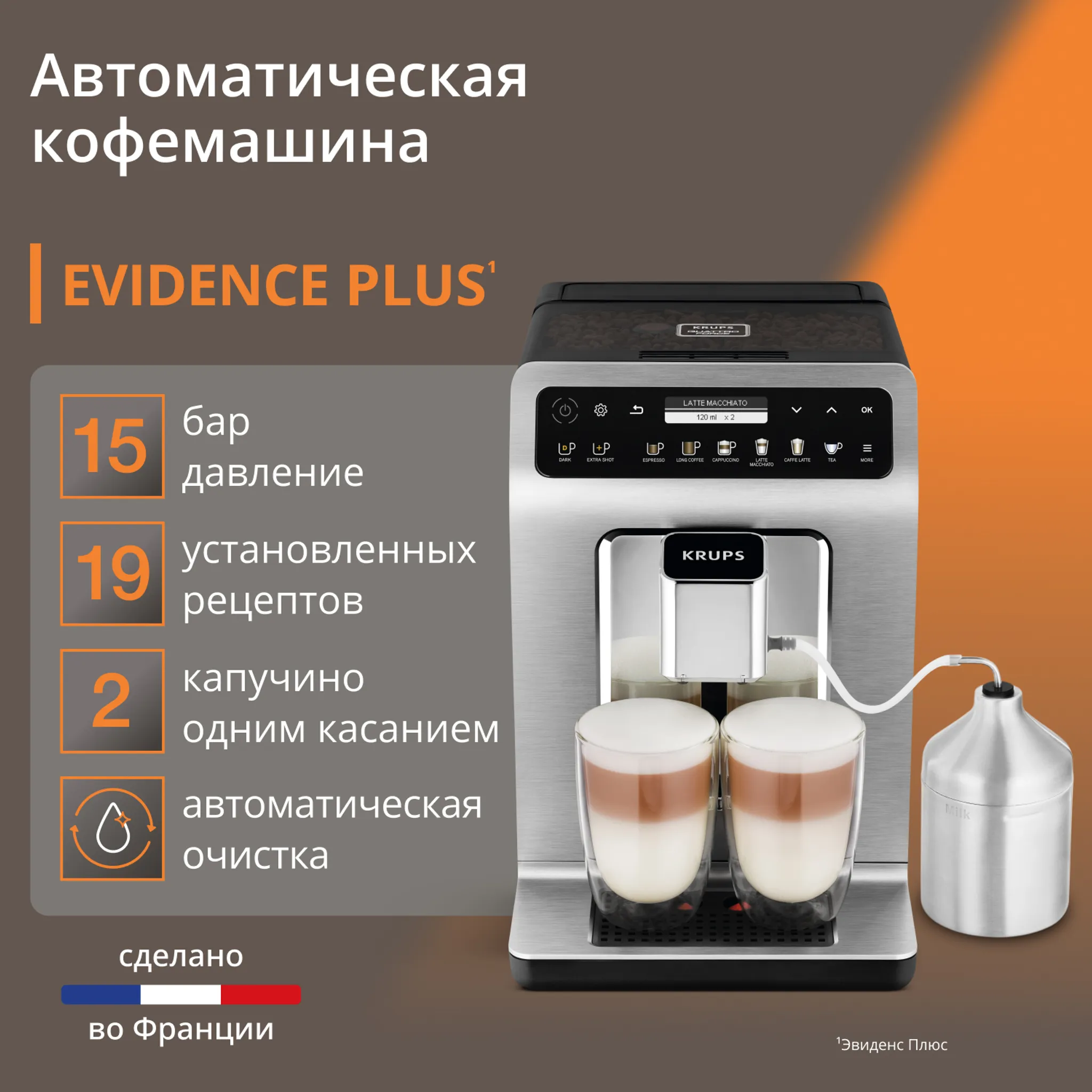 Автоматическая кофемашина KRUPS EVIDENCE