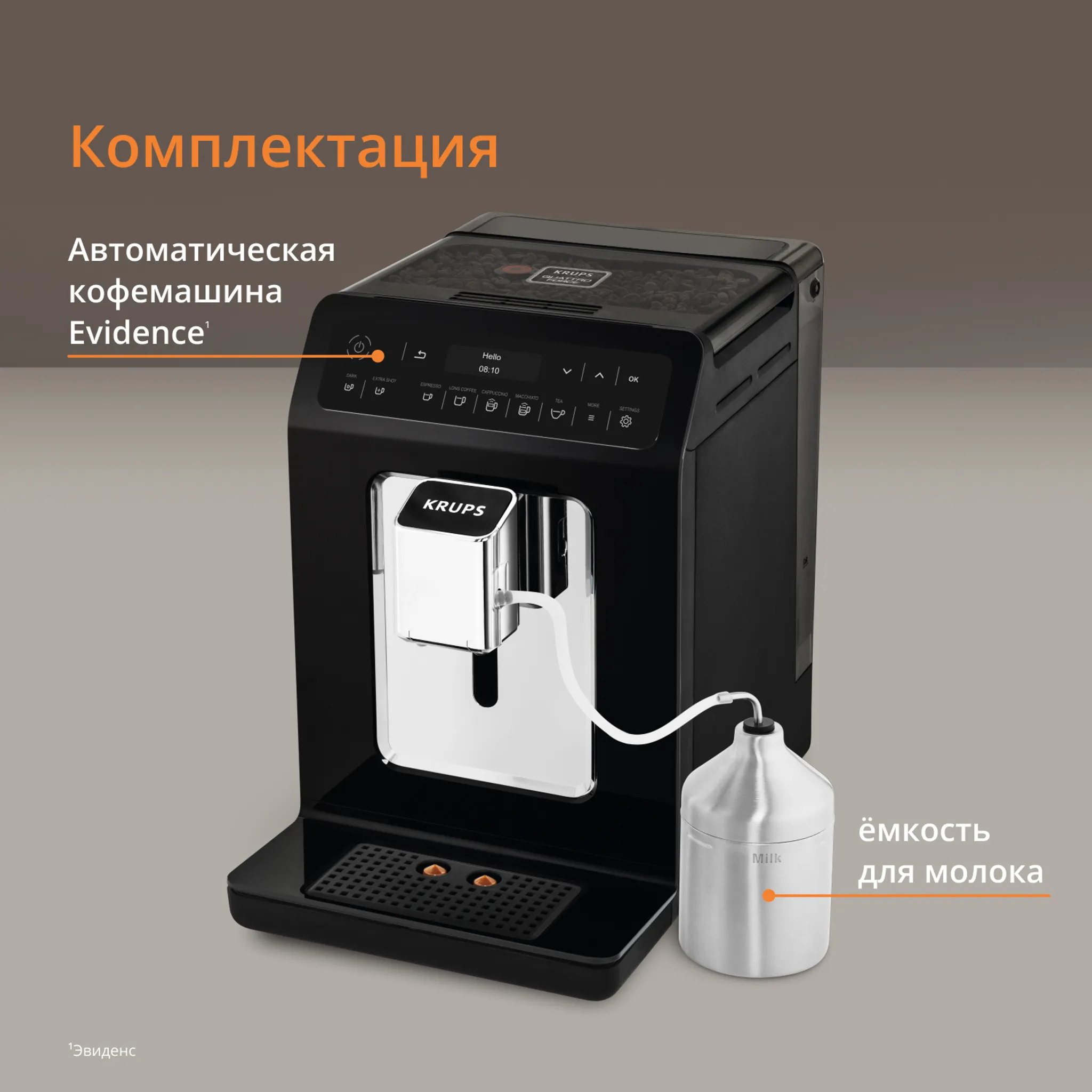 Автоматическая кофемашина KRUPS EVIDENCE