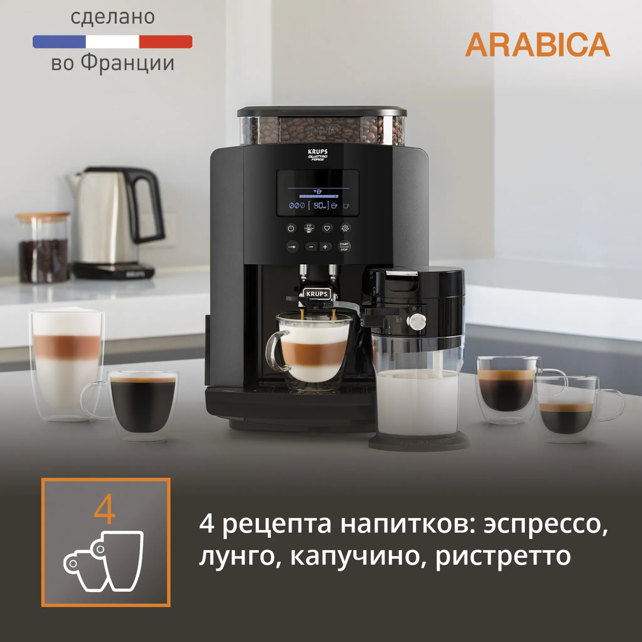 Автоматическая кофемашина KRUPS Arabica