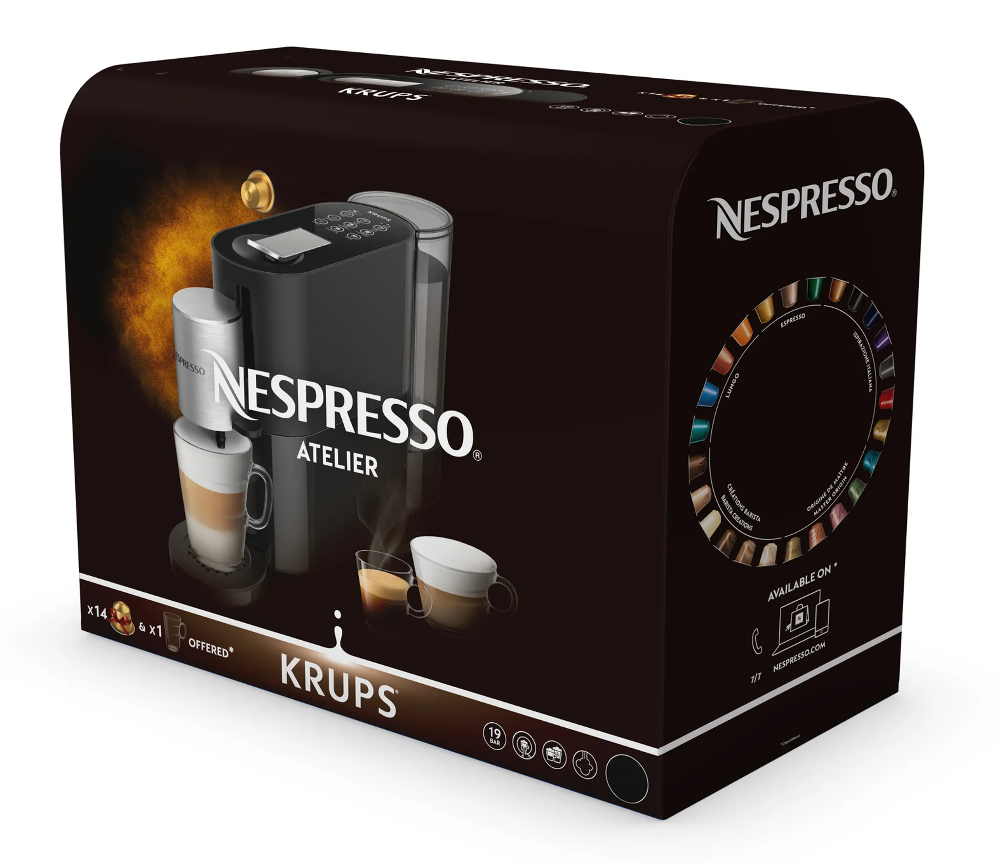 Капсульная кофемашина KRUPS Nespresso Atelier