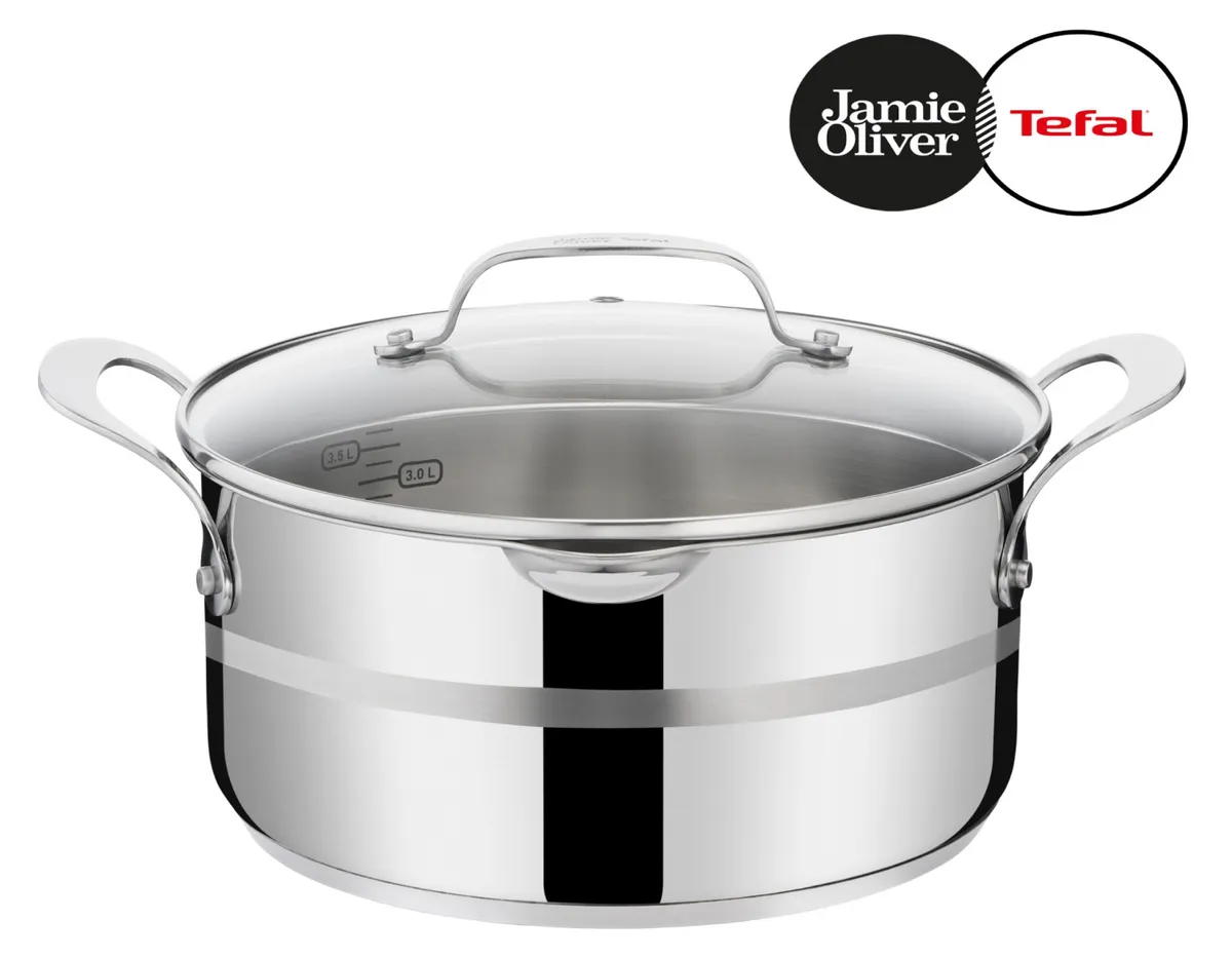 Кастрюля с крышкой Tefal Jamie Oliver Cook' Smart 24 см E3114674 фото