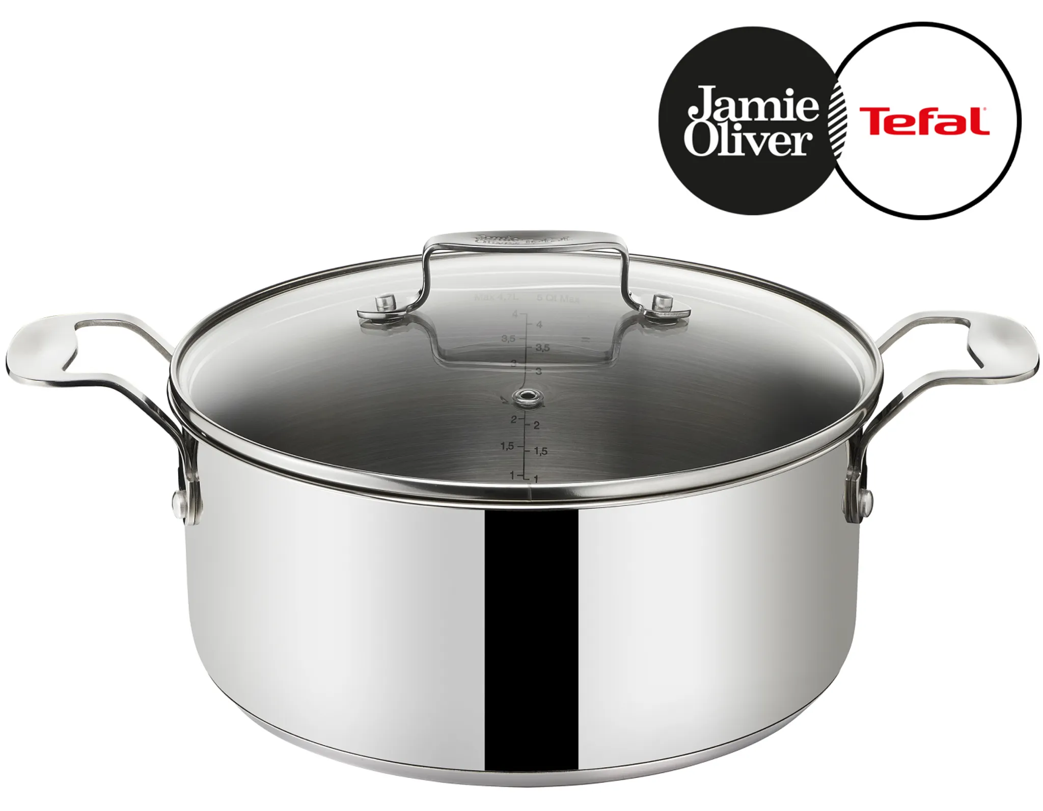 Кастрюля с крышкой Tefal Jamie Oliver Cook' Smart 20 см E3114474 фото