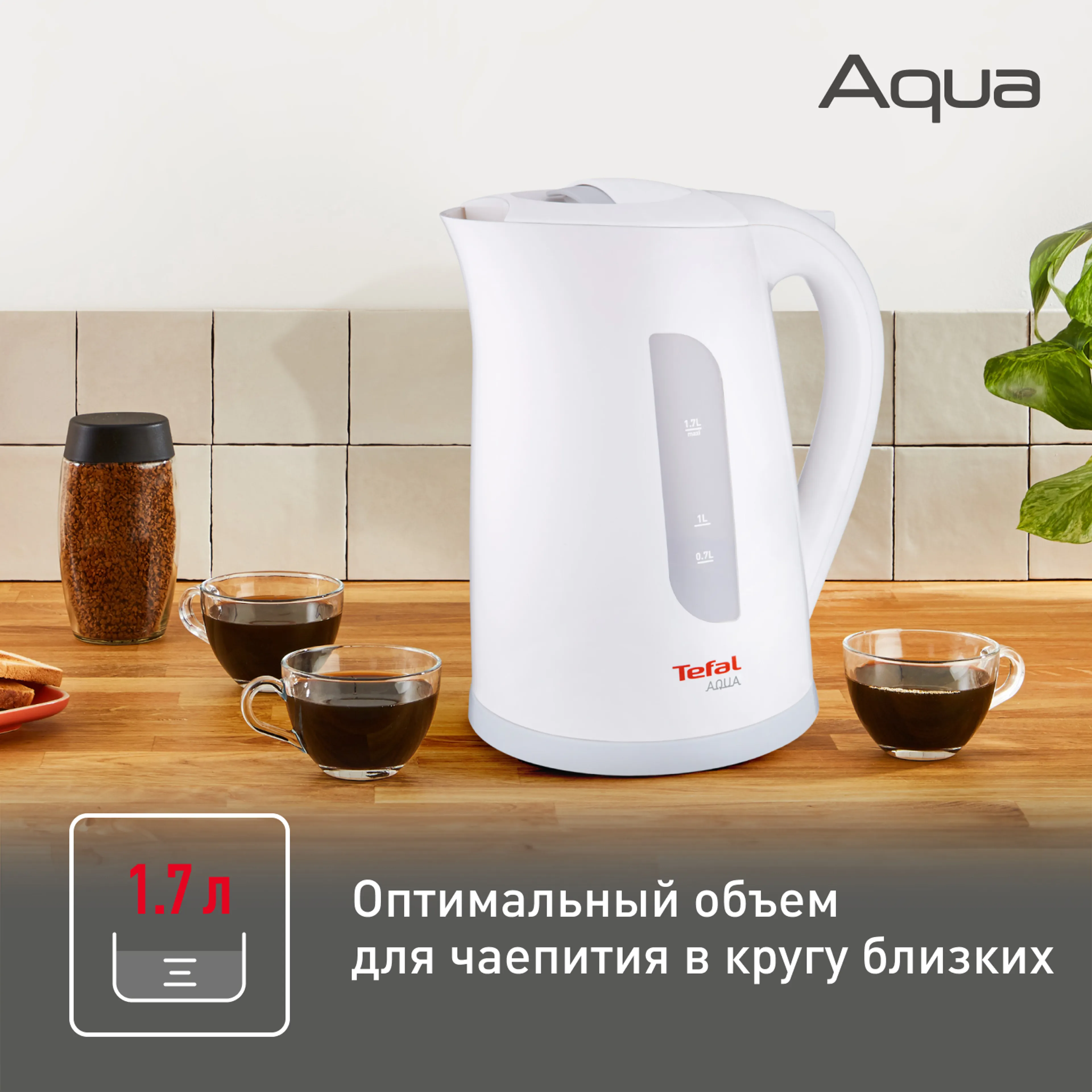 Электрический чайник Tefal Aqua KO270130
