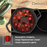 Кастрюля с крышкой низкая Tefal Delicio 28 см E2327274