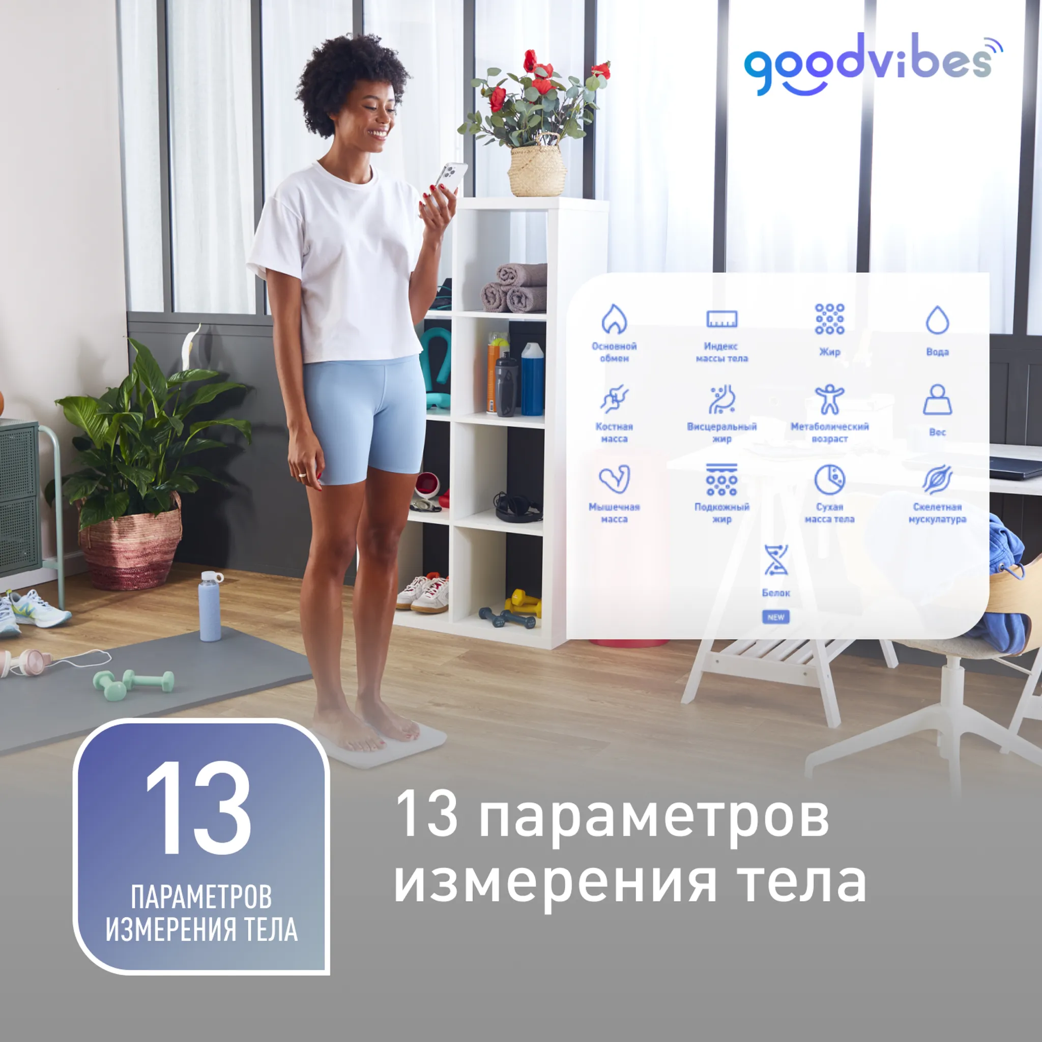 Умные весы Tefal Goodvibes Sport BM9640S1 купить в официальном магазине