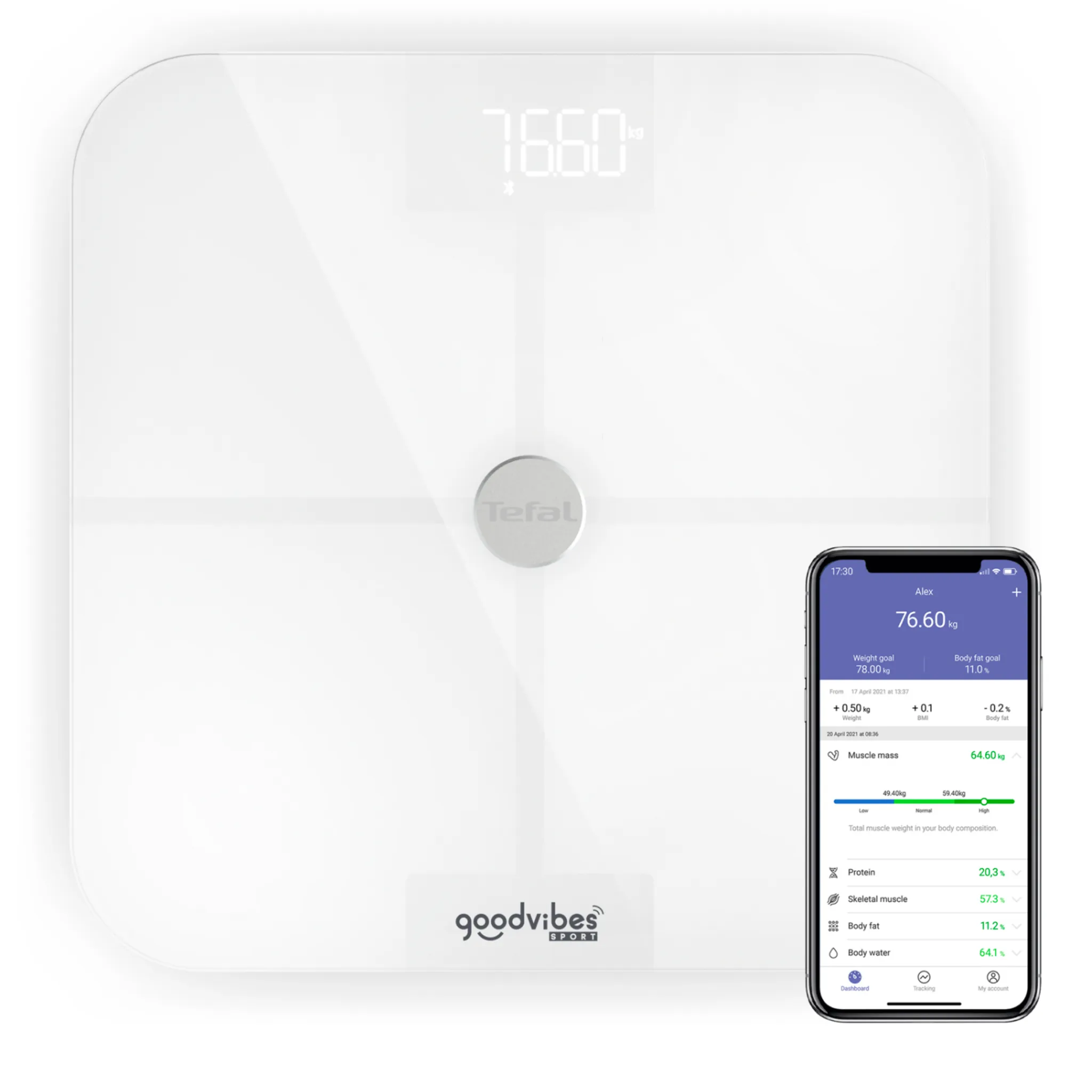 Умные весы Tefal Goodvibes Sport BM9640S1 фото