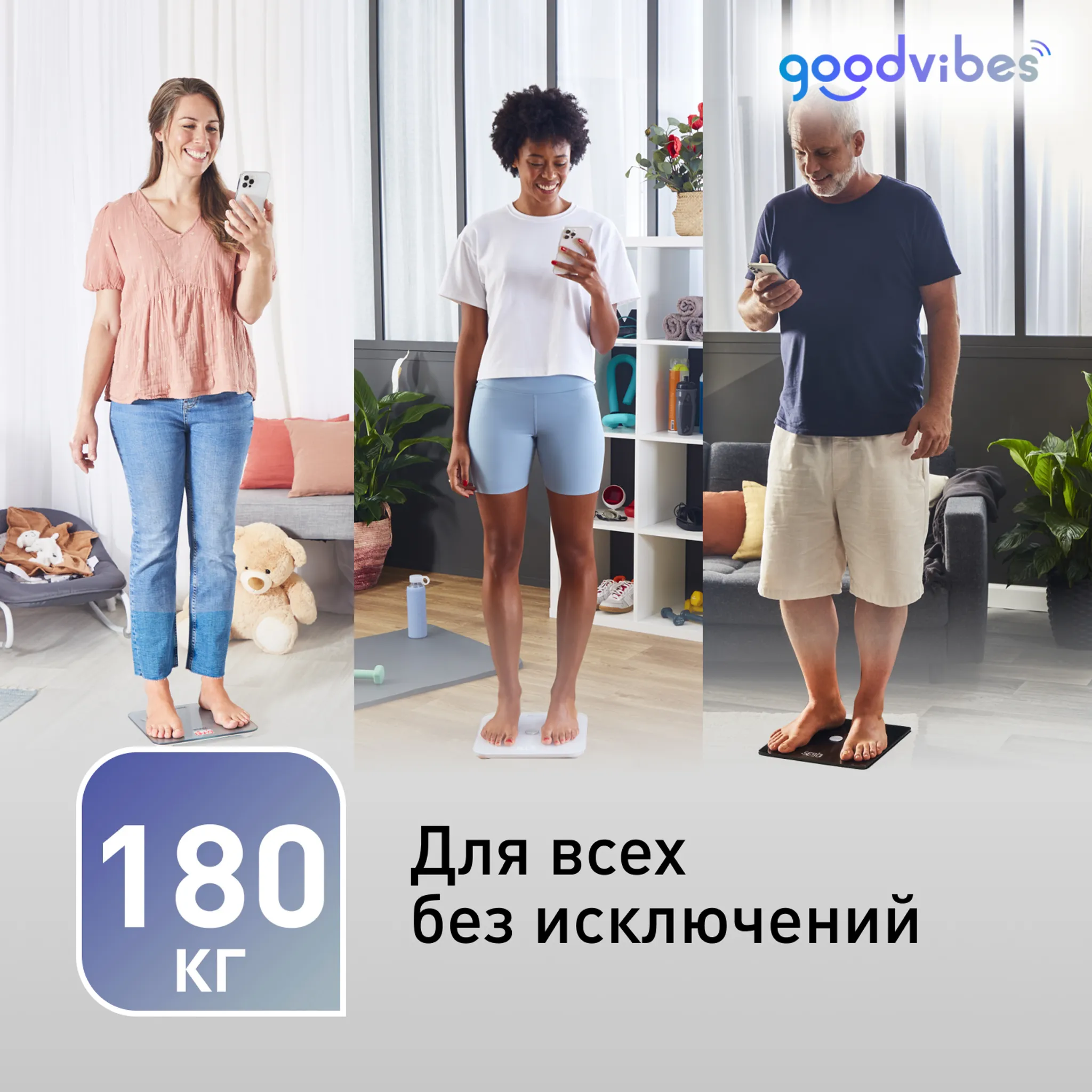 Умные весы Tefal Goodvibes Life BM9620S1