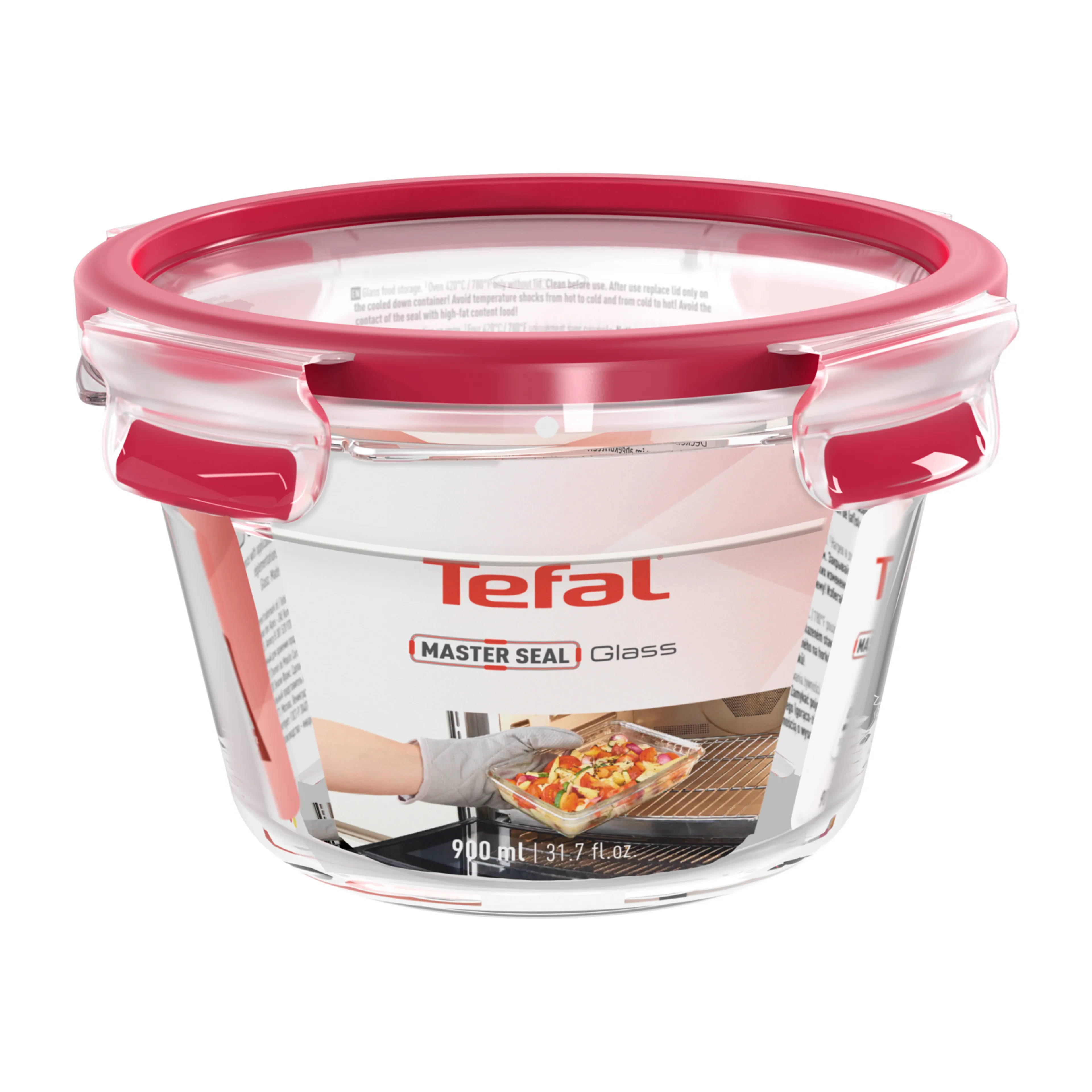 цена на Стеклянный контейнер 0.9 л Tefal Masterseal Glass N1040410