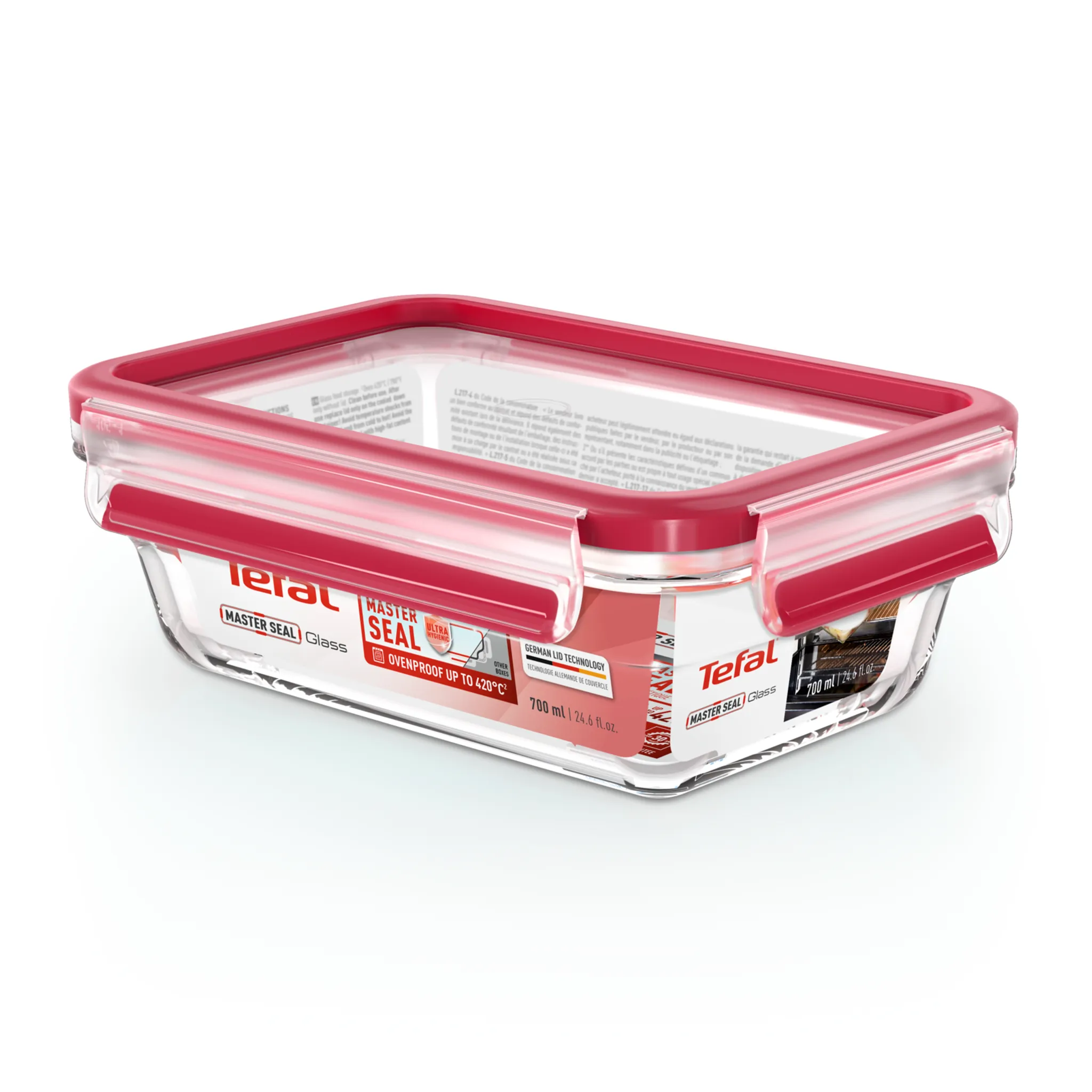 Стеклянный контейнер 0.7 л Tefal Masterseal Glass N1040610