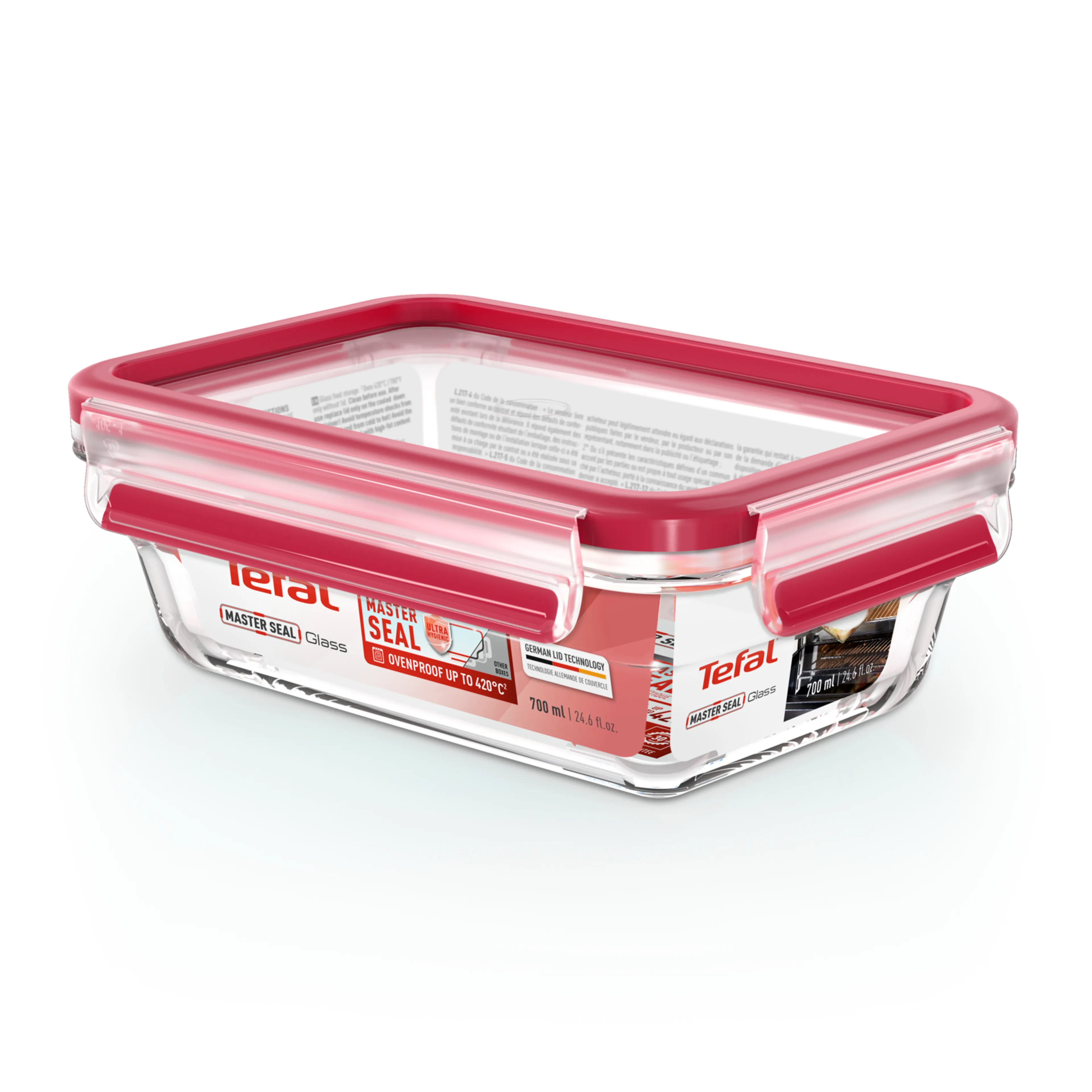 Стеклянный контейнер 0.7 л Tefal Masterseal Glass N1040610