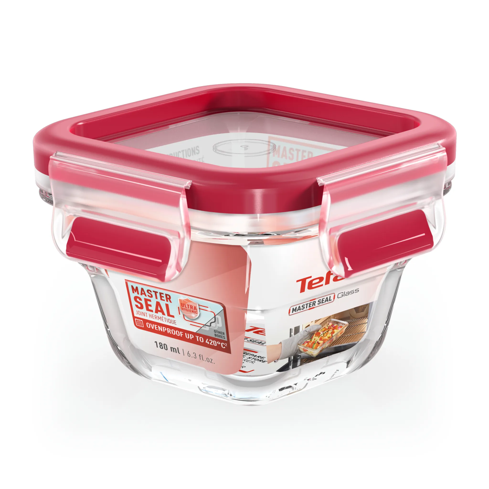 Стеклянный контейнер 0.18 л Tefal Masterseal Glass N1041310 купить в официальном магазине