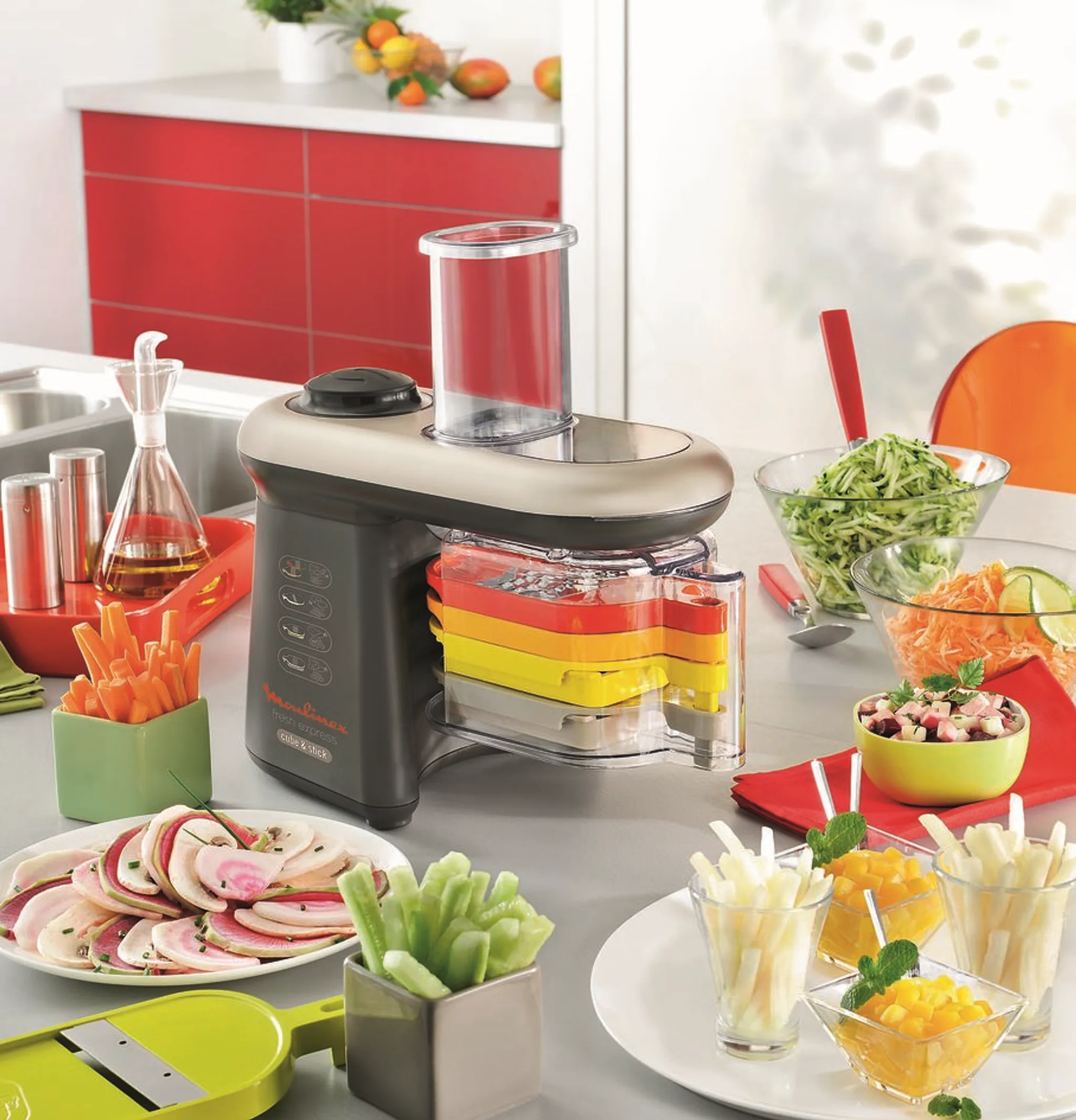 Мультирезка Moulinex Fresh Express Cube & Stick