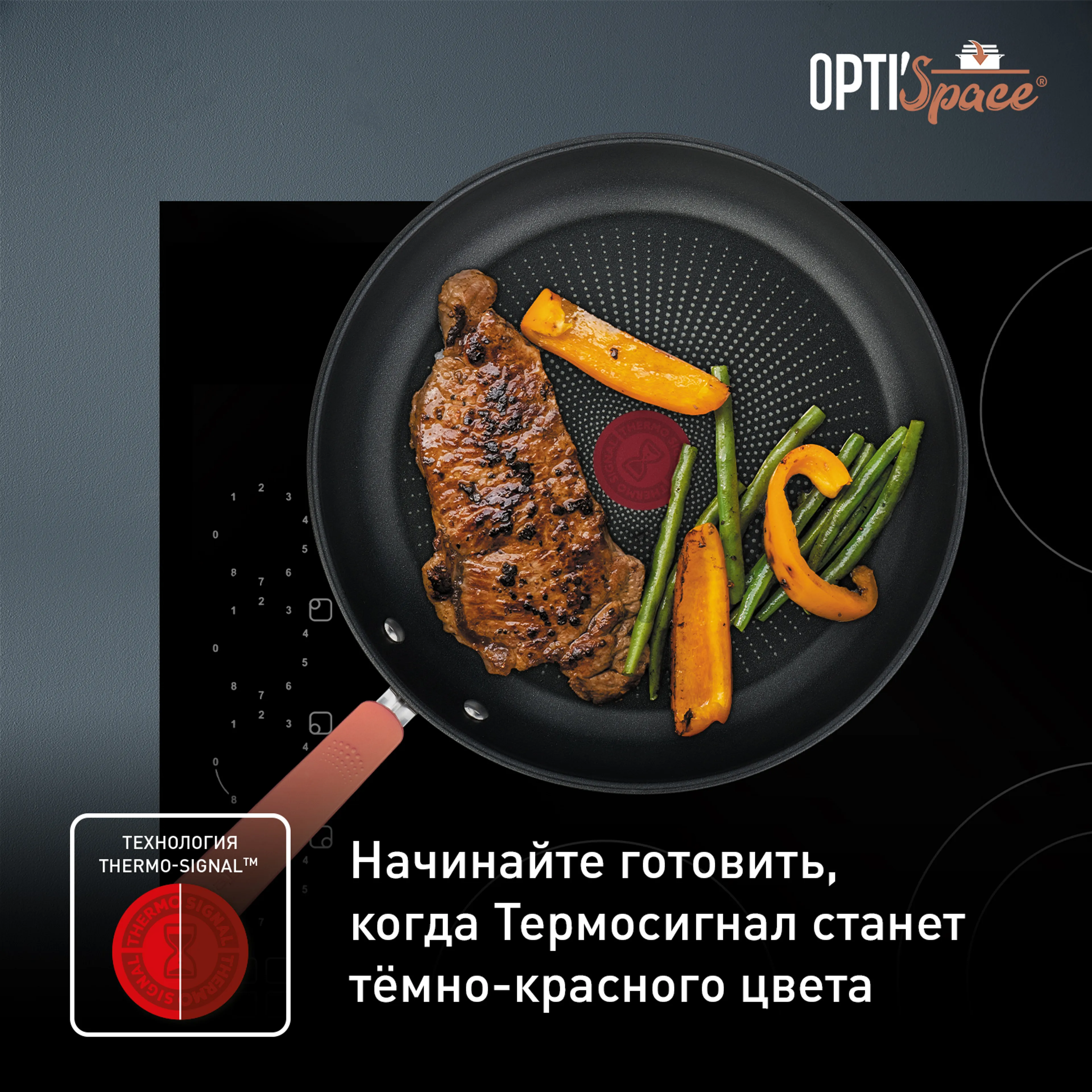 Набор посуды Tefal Opti'Space 6 предметов G720S604