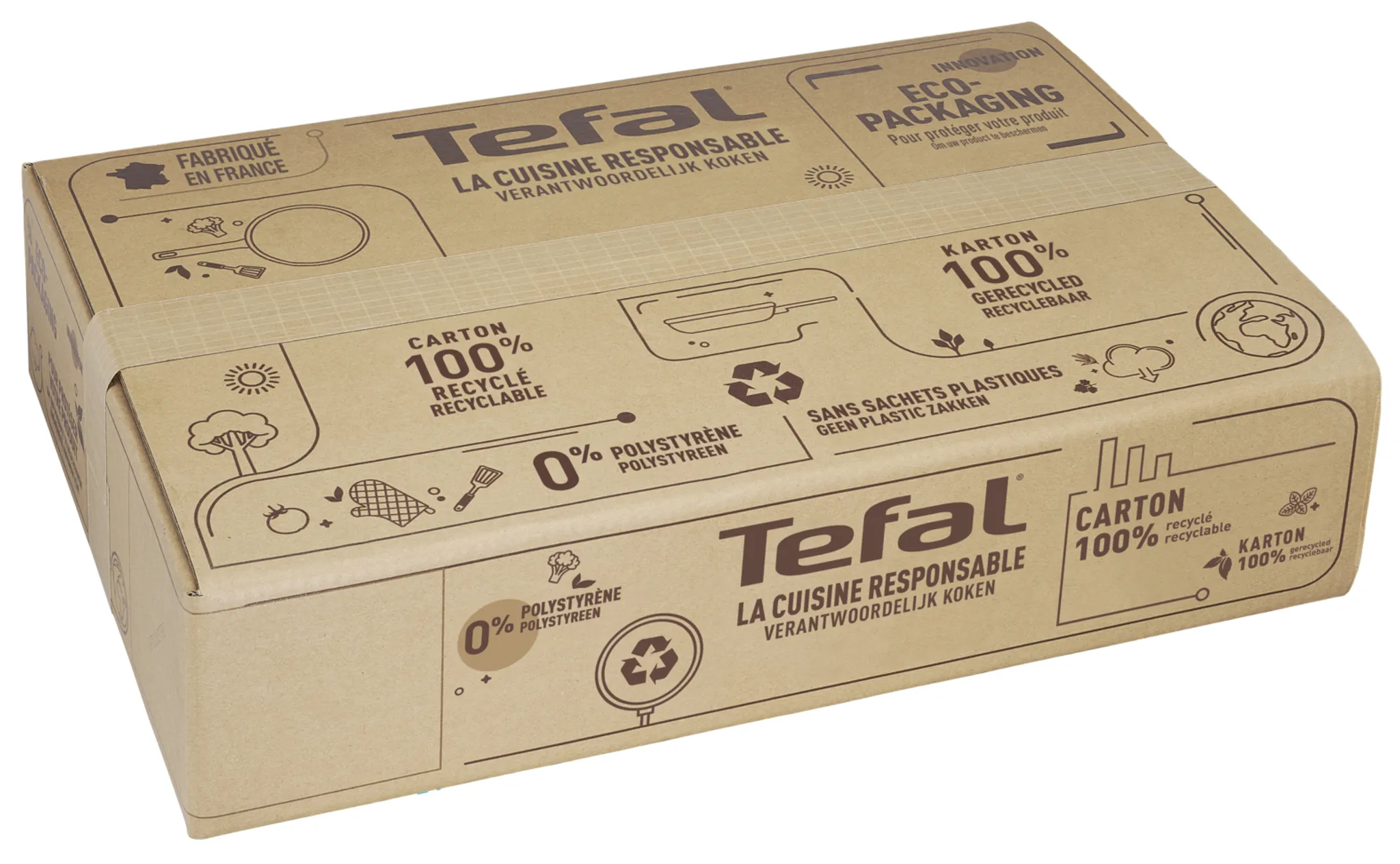 Сковорода-вок Tefal Natural ON 28 cм G2801902