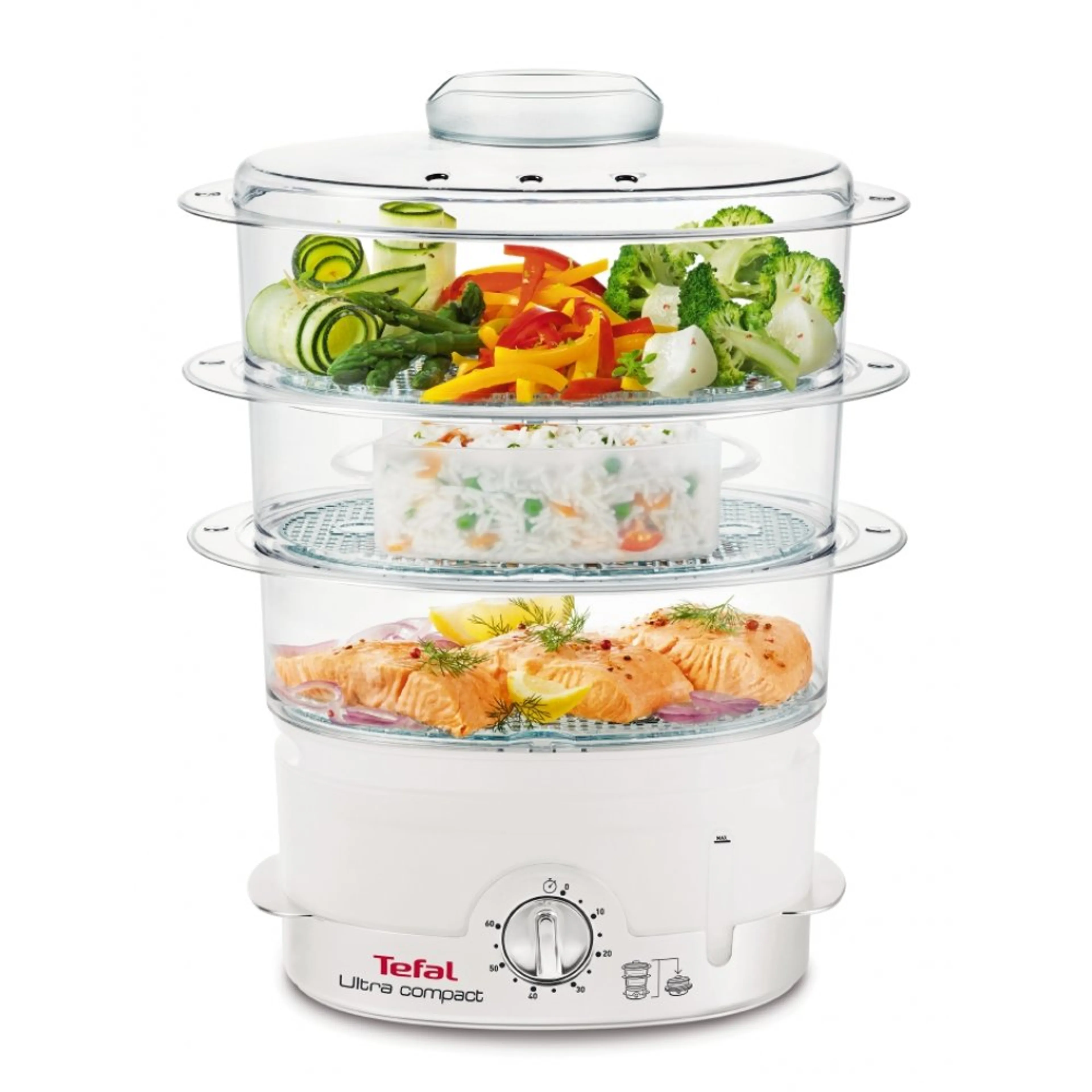 Пароварка Tefal Ultra Compact VC100630 купить в официальном магазине
