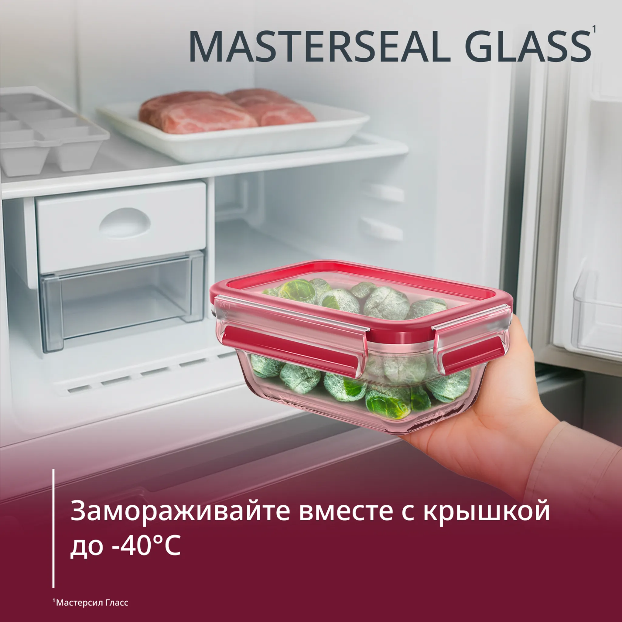 Стеклянный контейнер 0.45 л Tefal Masterseal Glass N1040510