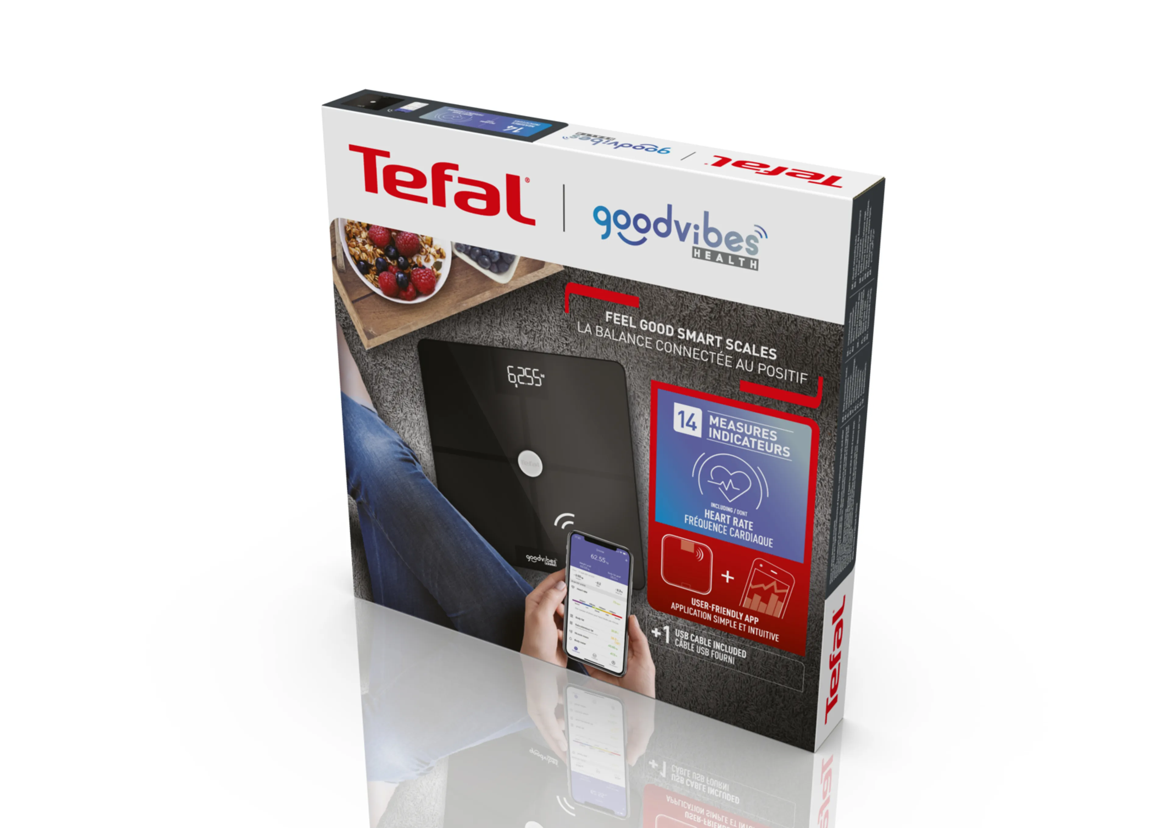 Умные весы Tefal Goodvibes Smart BM9660S1