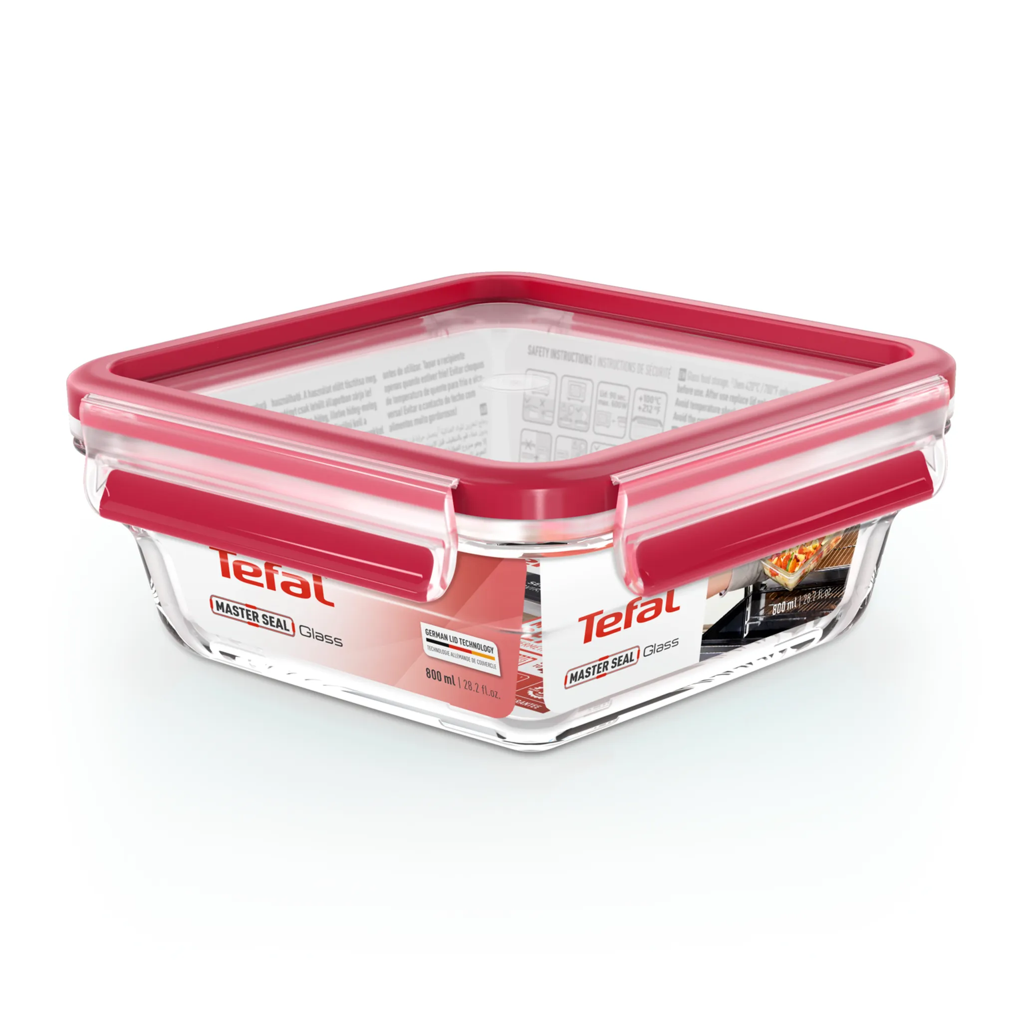 Стеклянный контейнер 0.8 л Tefal Masterseal Glass N1041410