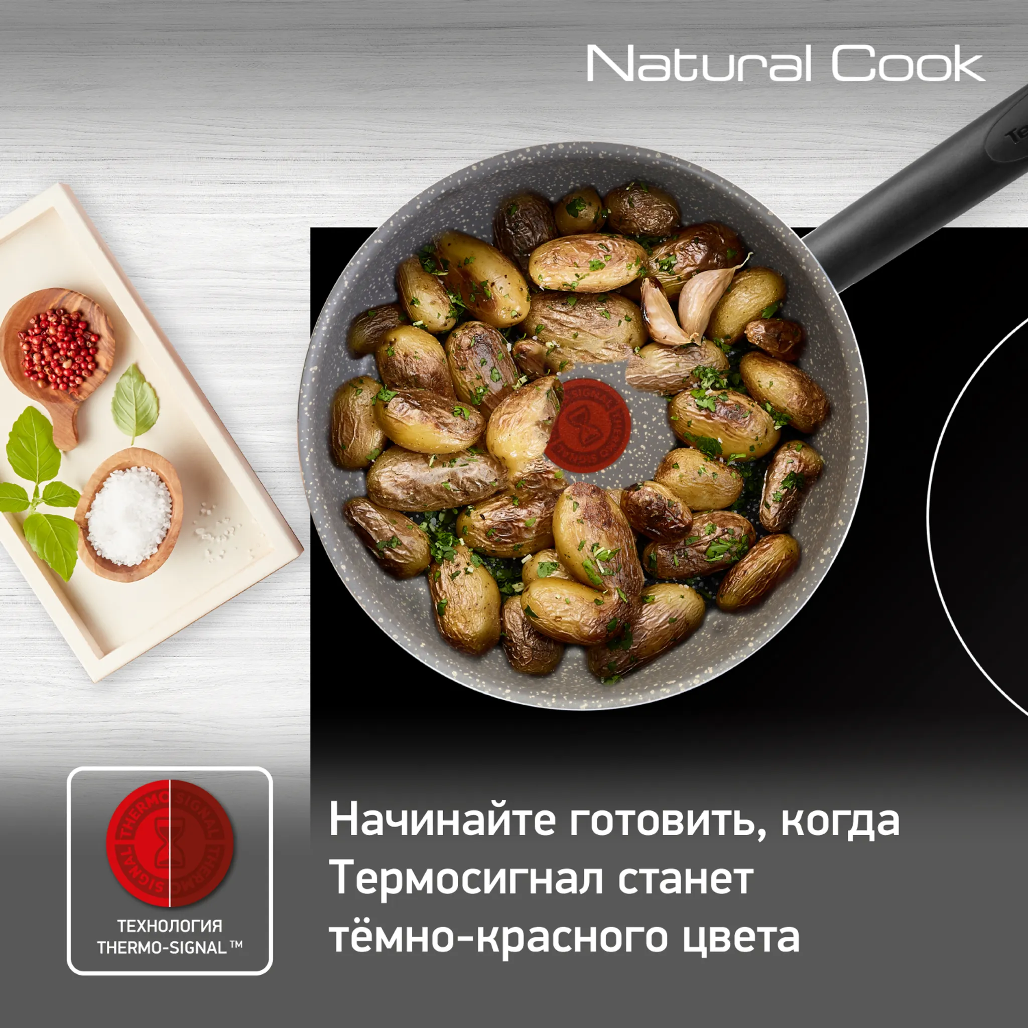 Сотейник Tefal Natural Cook 24 см 04211224 купить в официальном магазине