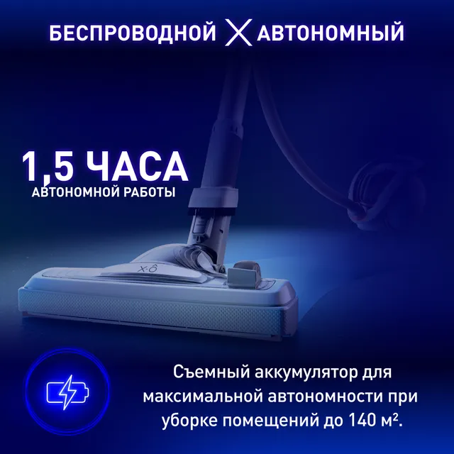 Беспроводной пылесос с контейнером Tefal X-Ô 90 IQ7767EA, цена 29999.00 ...