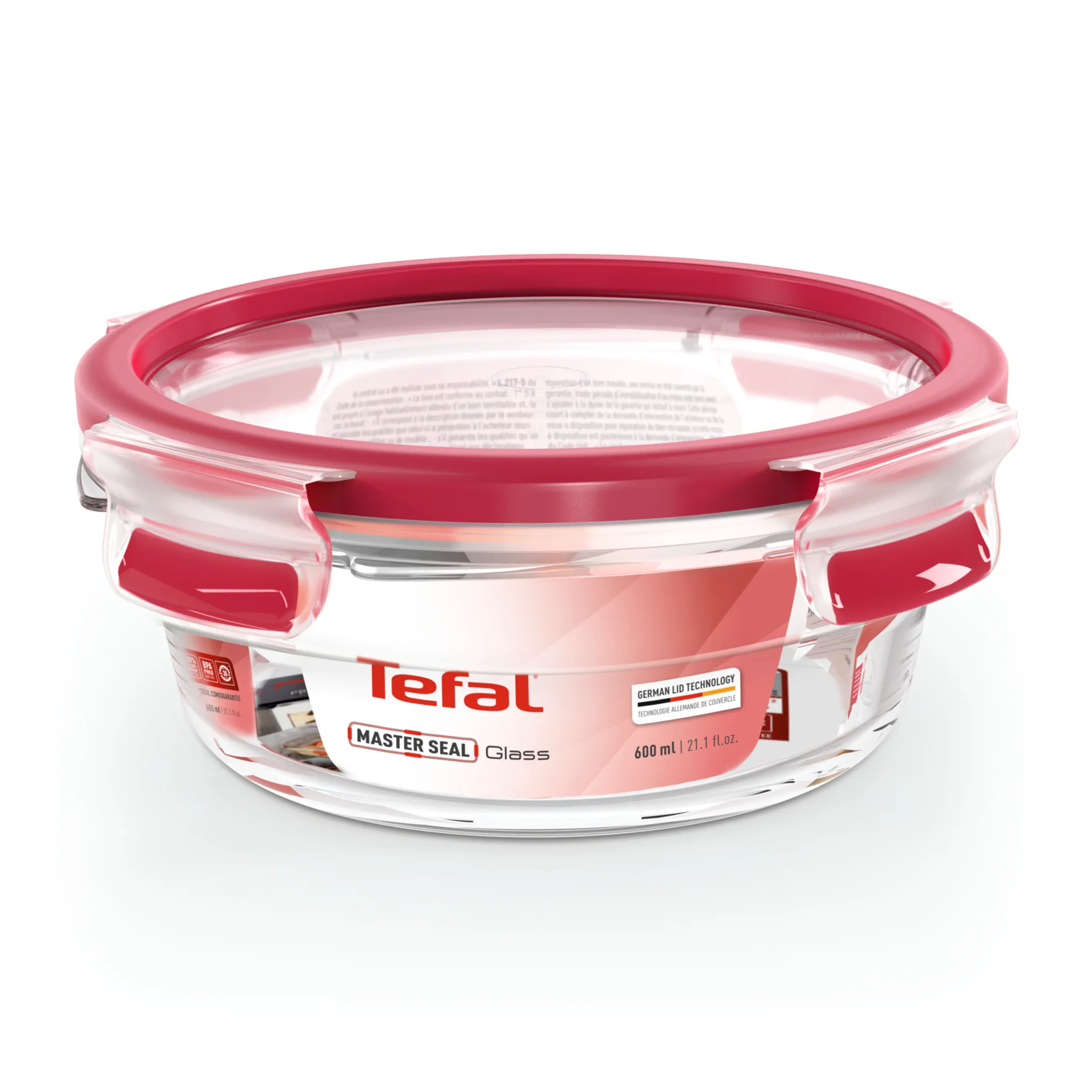 Стеклянный контейнер 0.6 л Tefal Masterseal Glass N1040310 фото