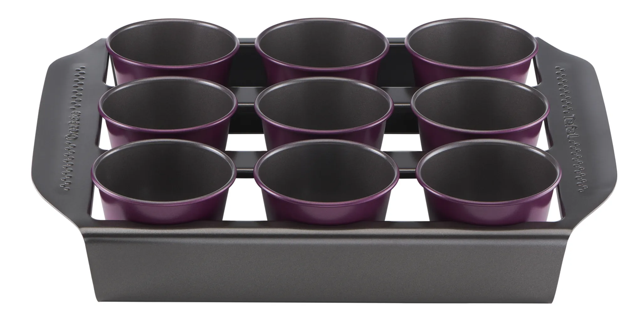 Стартовый набор Tefal Creabake J304SS04 поднос-держатель + 9 форм Muffin +  3 формы фото