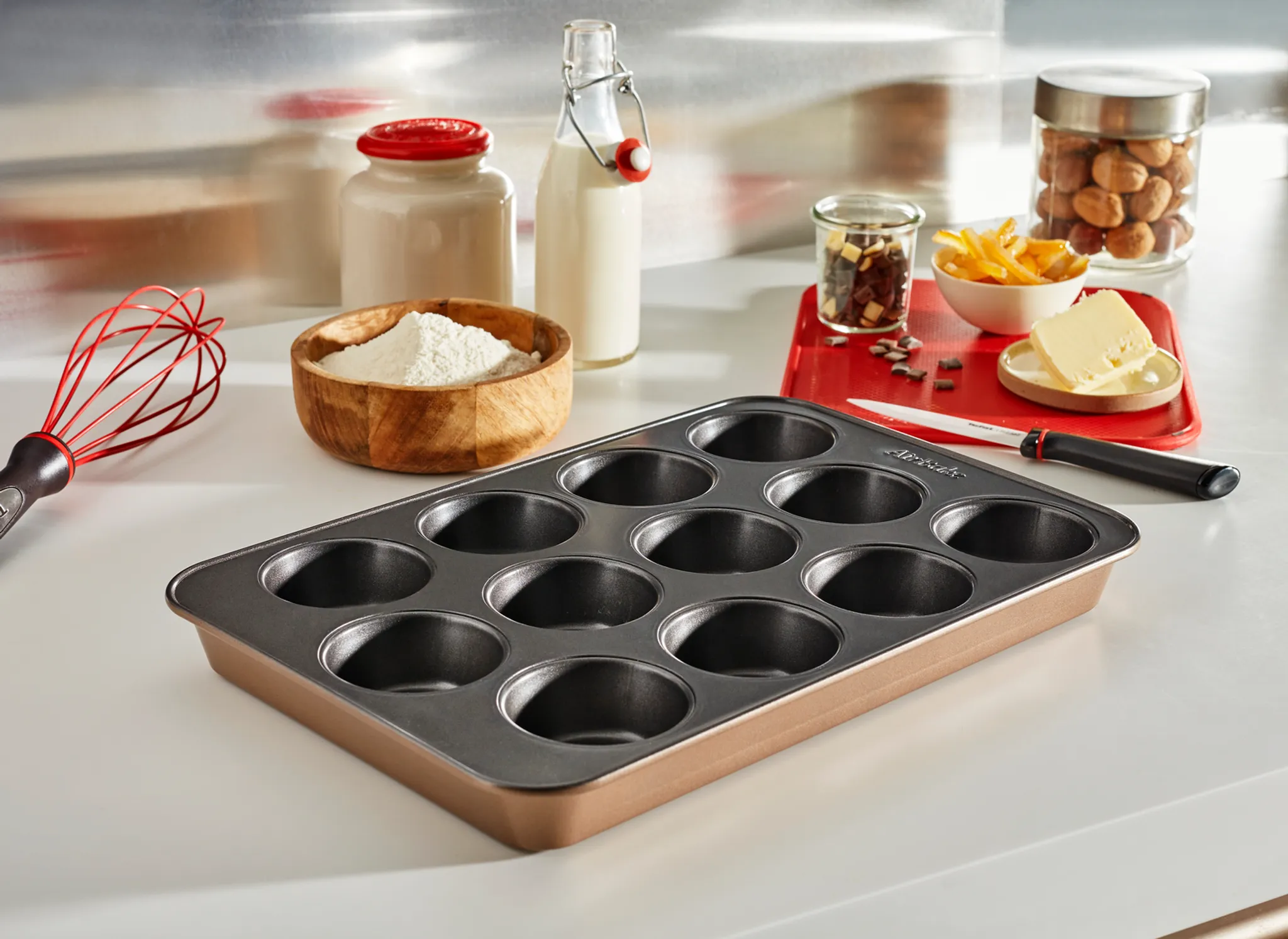 Форма для маффинов Tefal Air Bake 12 шт 29X41cм J2555014