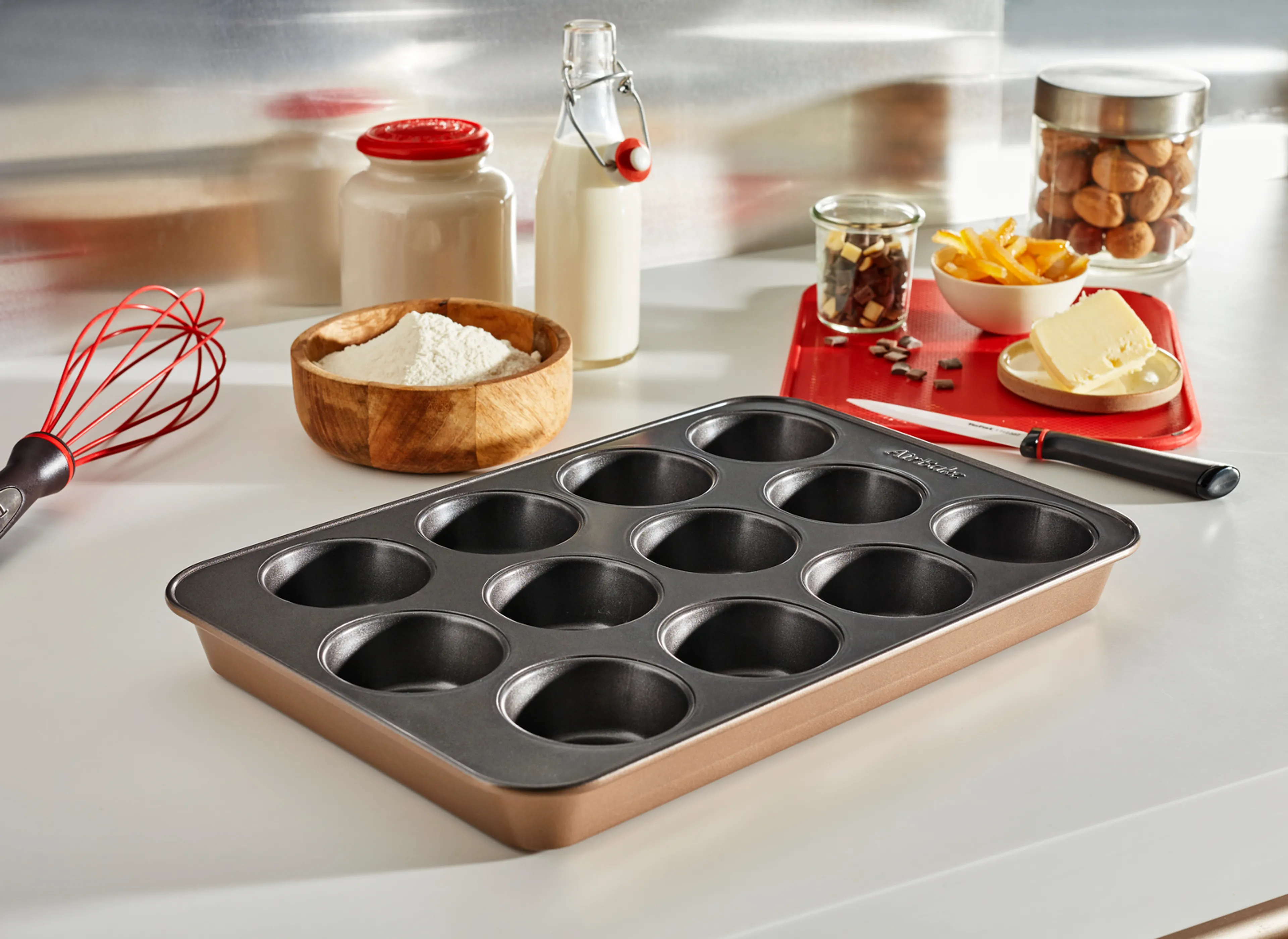 Форма для маффинов Tefal Air Bake 12 шт 29X41cм J2555014