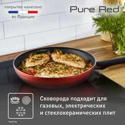 Сковорода Tefal Pure Red 22 см 04214122
