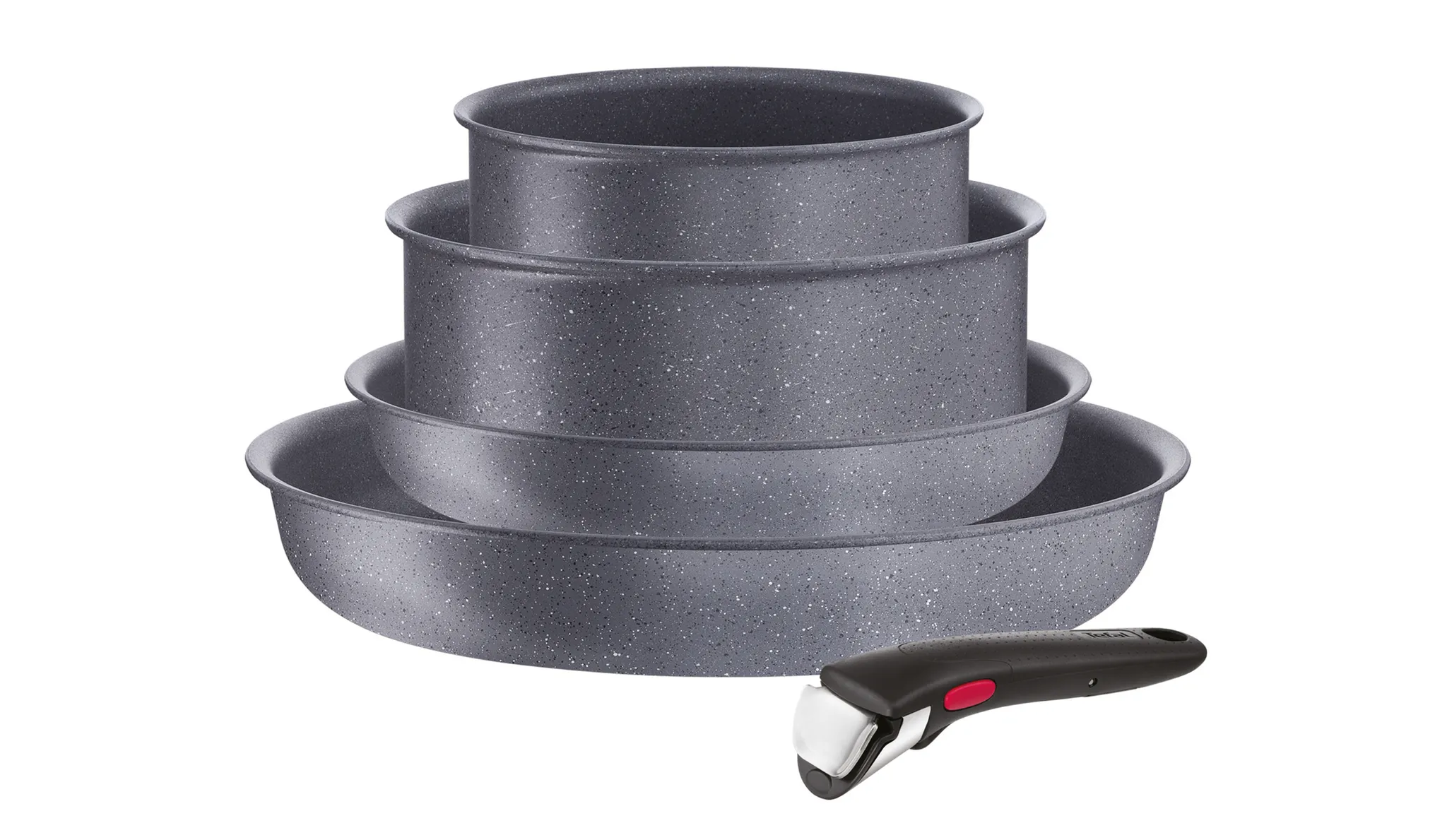 Набор посуды со съемной ручкой Tefal Ingenio Natural Force 5 предметов 16/20/22/28 см L3969053
